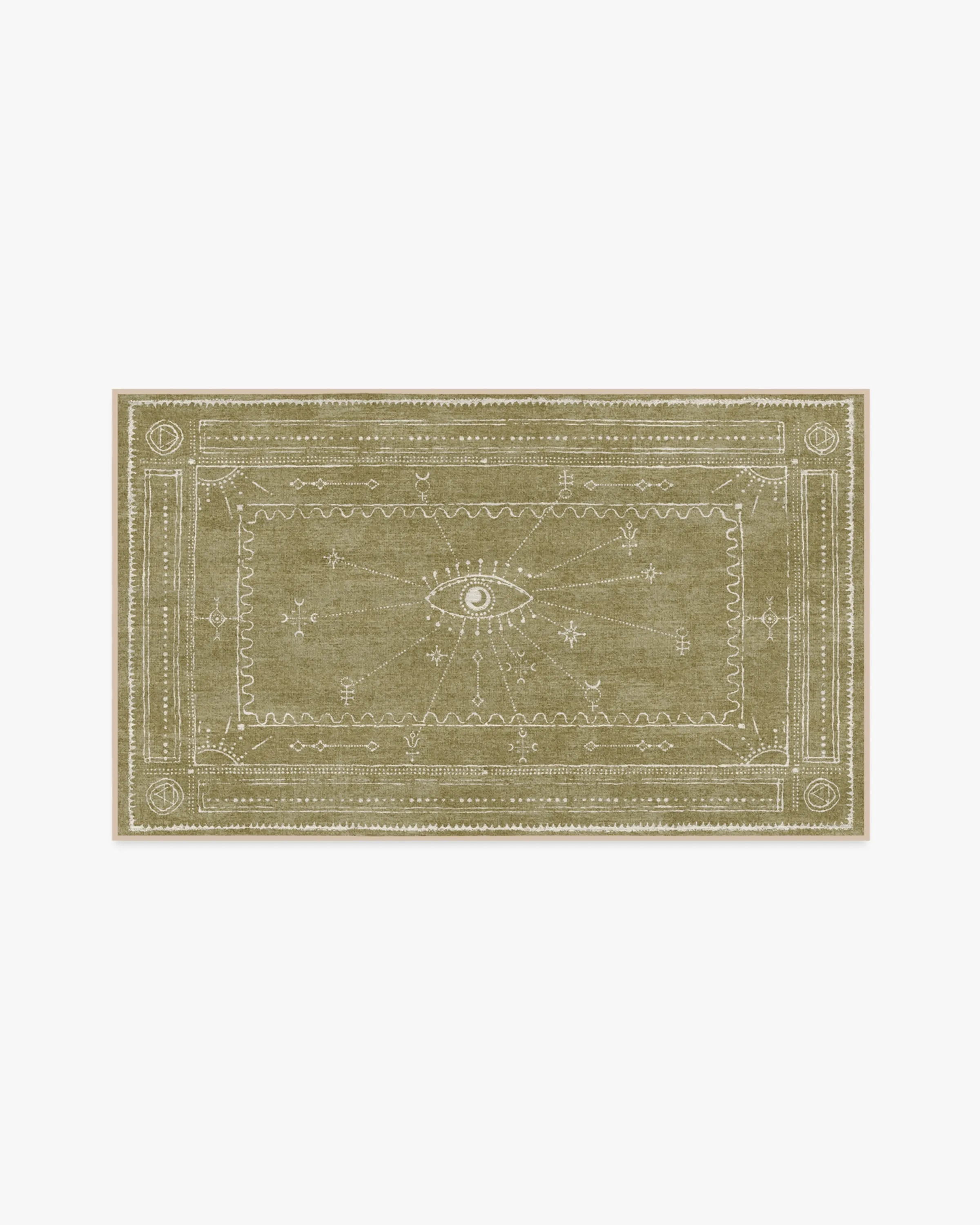 Area Rug Machine Washable - Natural