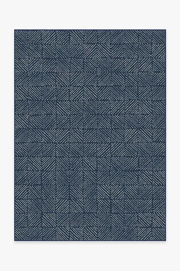 Area Rug Machine Washable - Navy