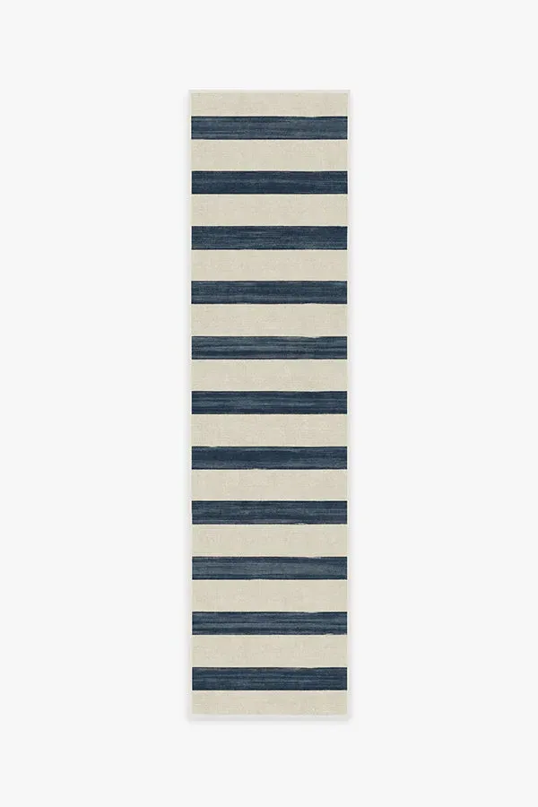 Area Rug Machine Washable - Navy, Chenille
