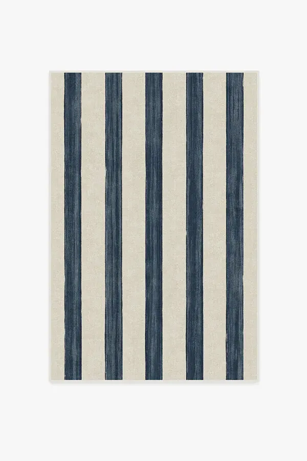 Area Rug Machine Washable - Navy, Chenille