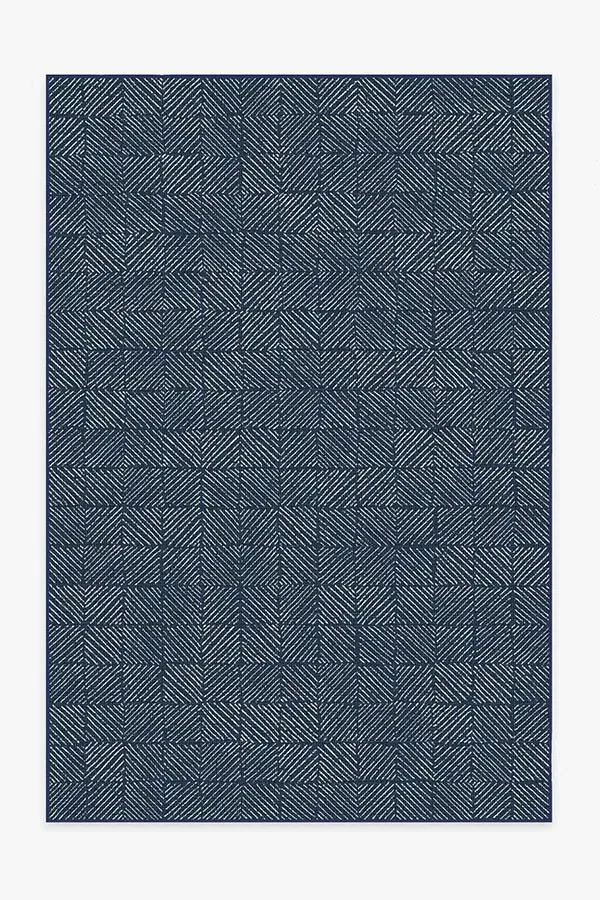 Area Rug Machine Washable - Navy