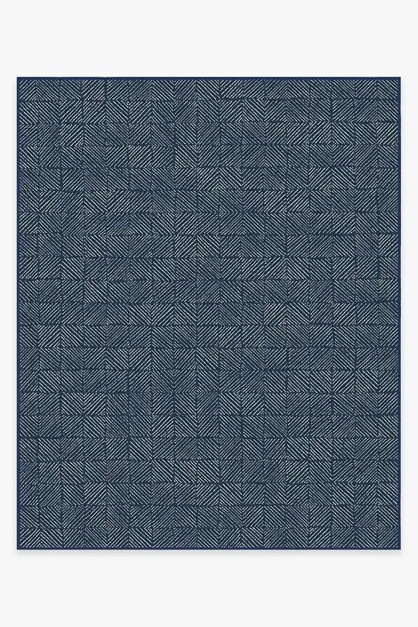 Area Rug Machine Washable - Navy