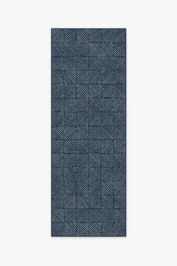 Area Rug Machine Washable - Navy