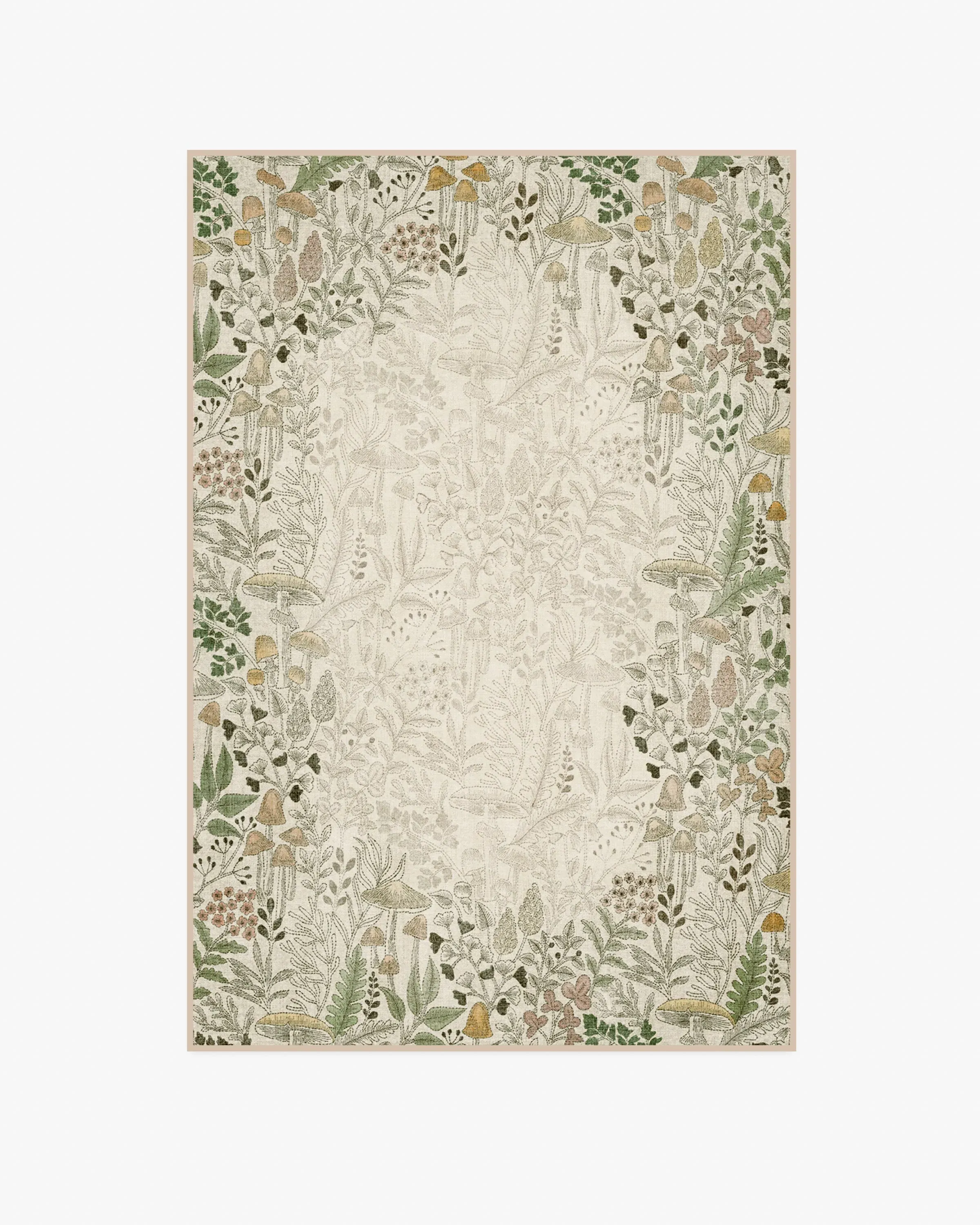 Area Rug Machine Washable - Neutral