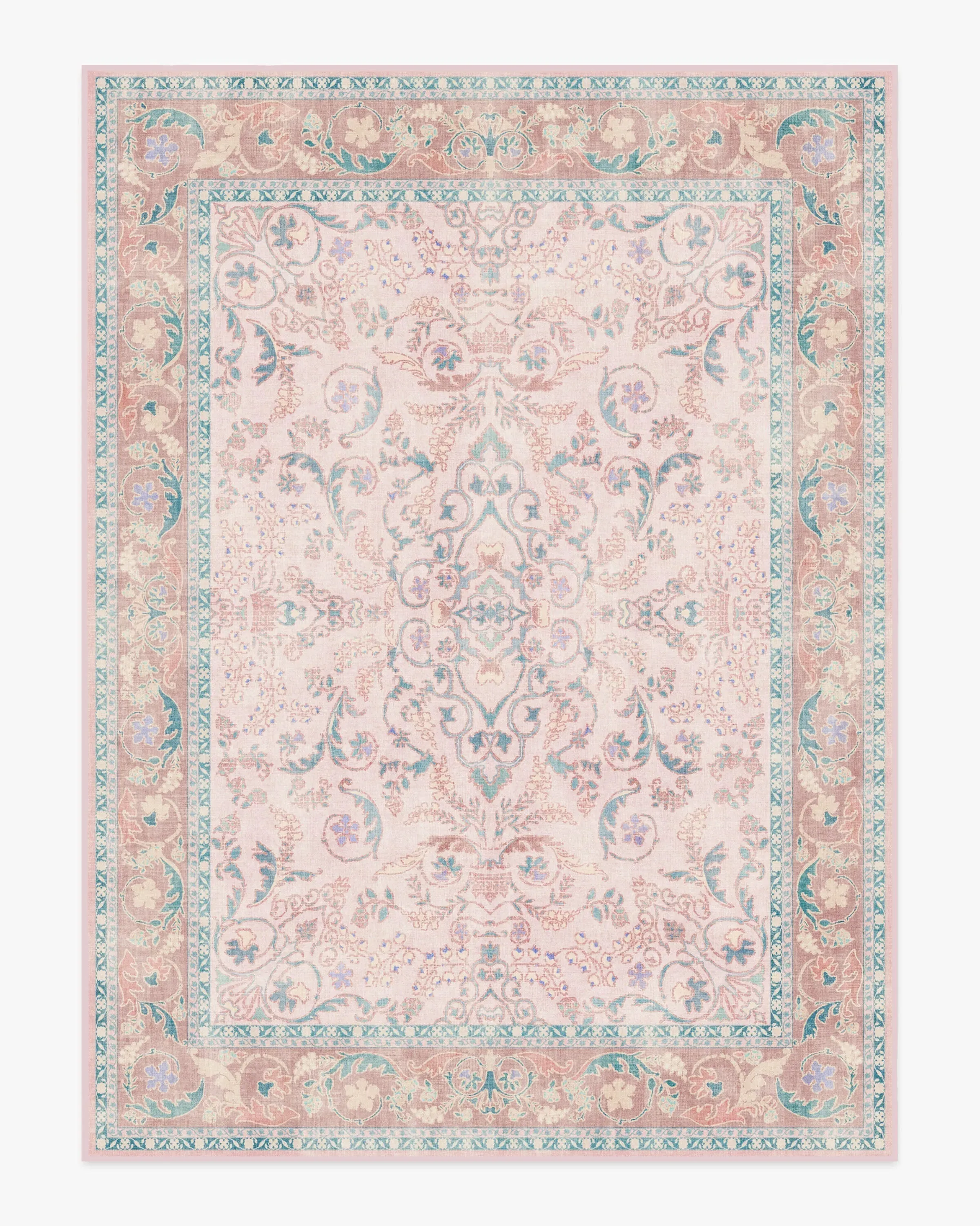Area Rug Machine Washable - Pink