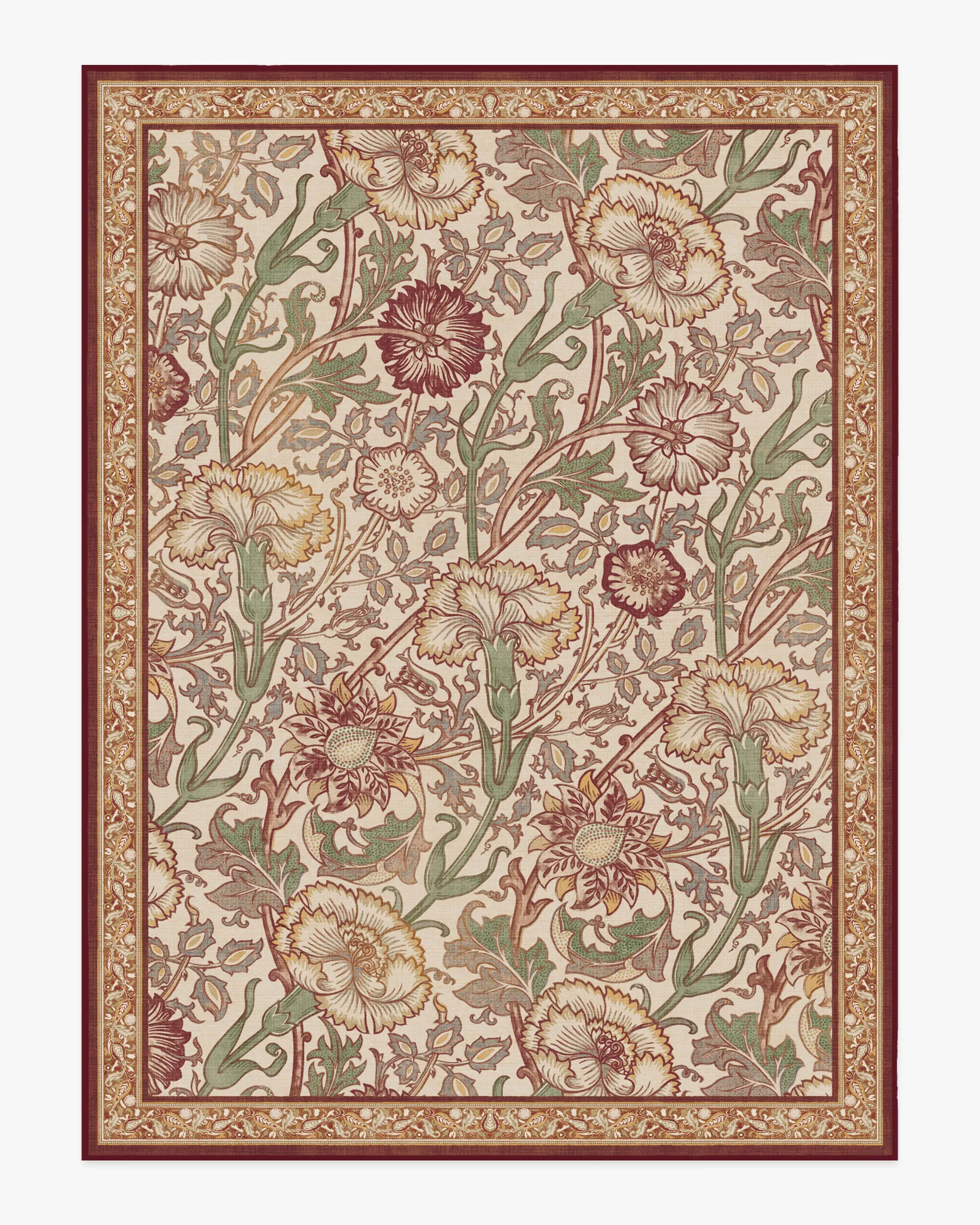 Area Rug Machine Washable - Pink, Flatwoven