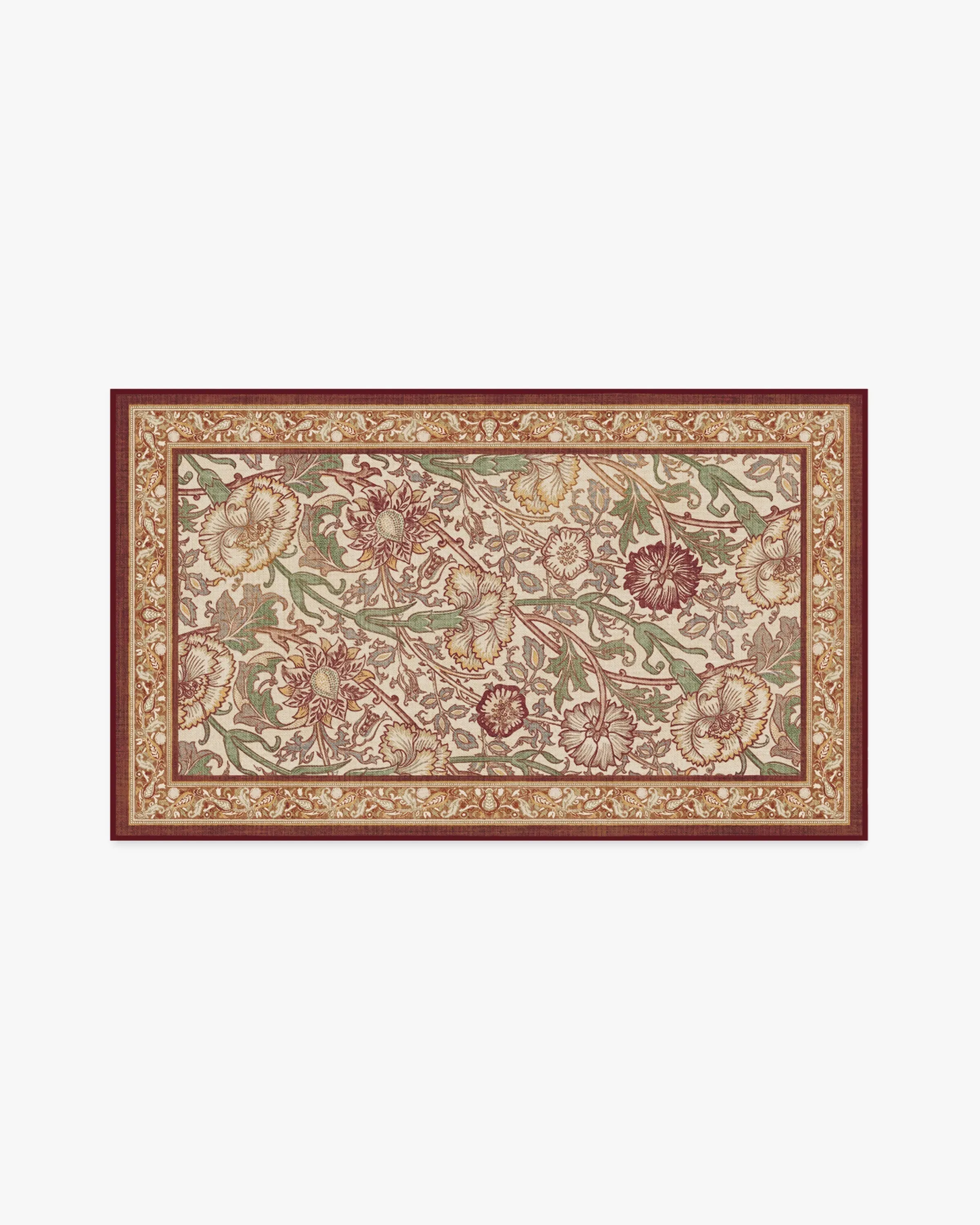 Area Rug Machine Washable - Pink, Flatwoven