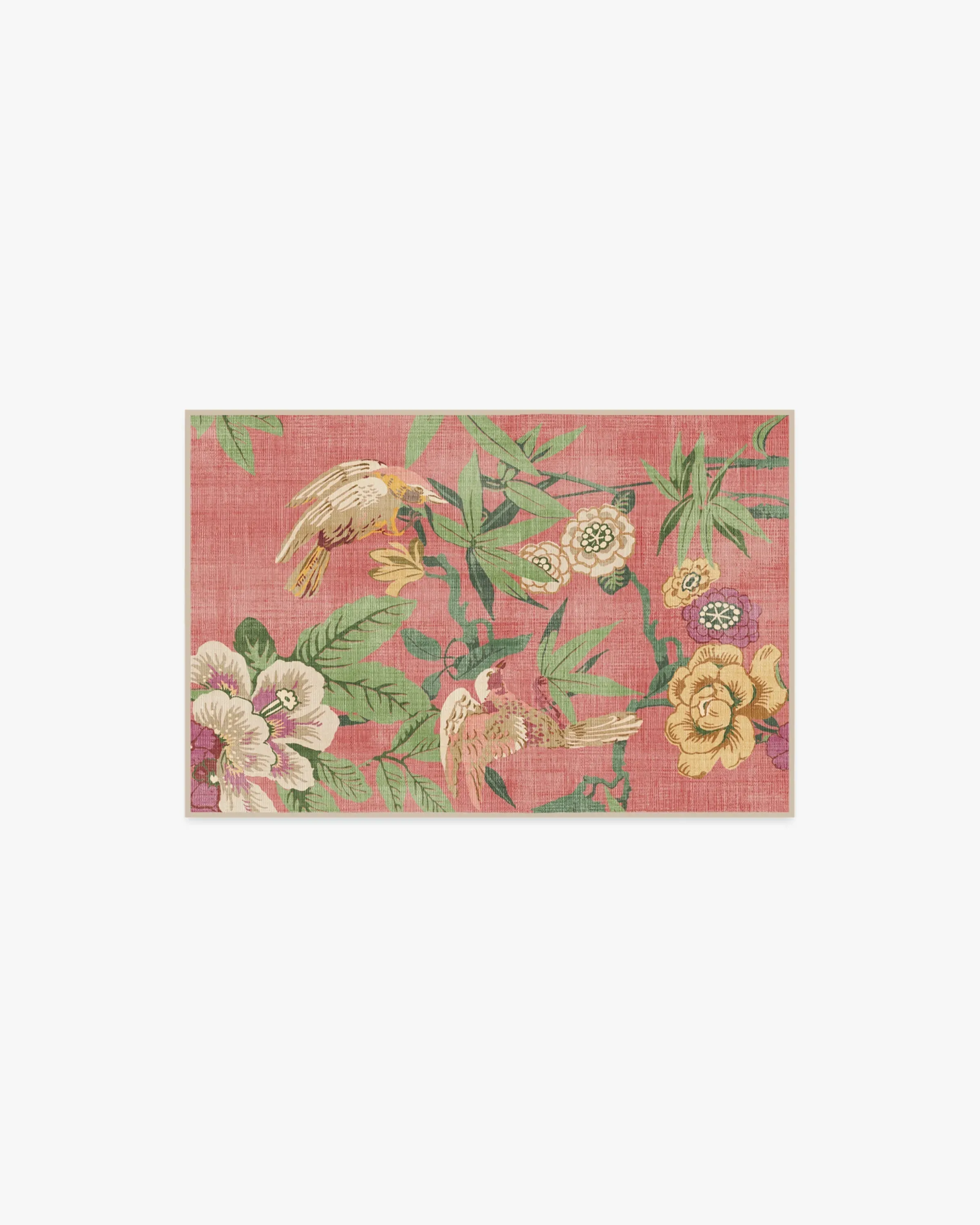 Area Rug Machine Washable - Pink image