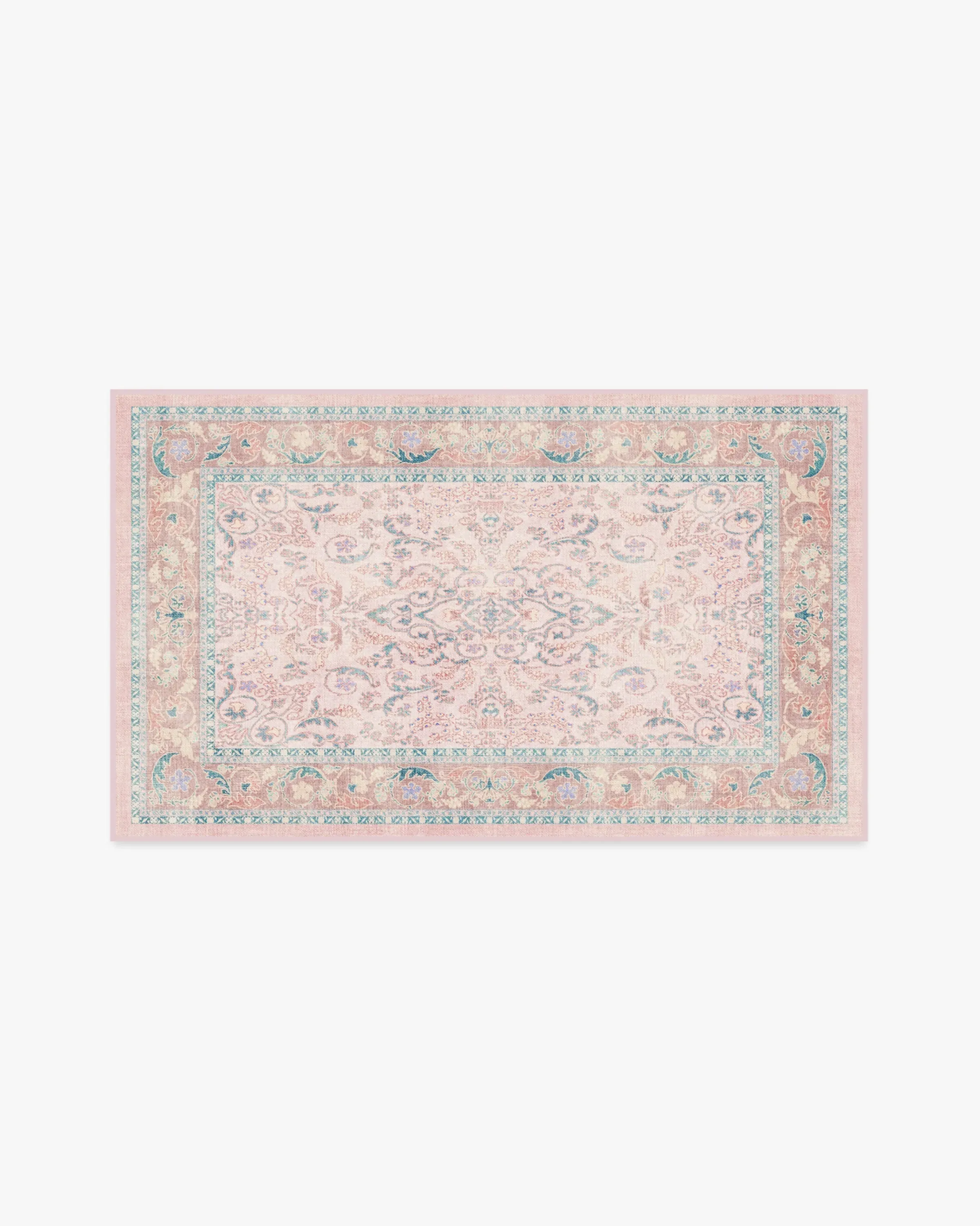 Area Rug Machine Washable - Pink