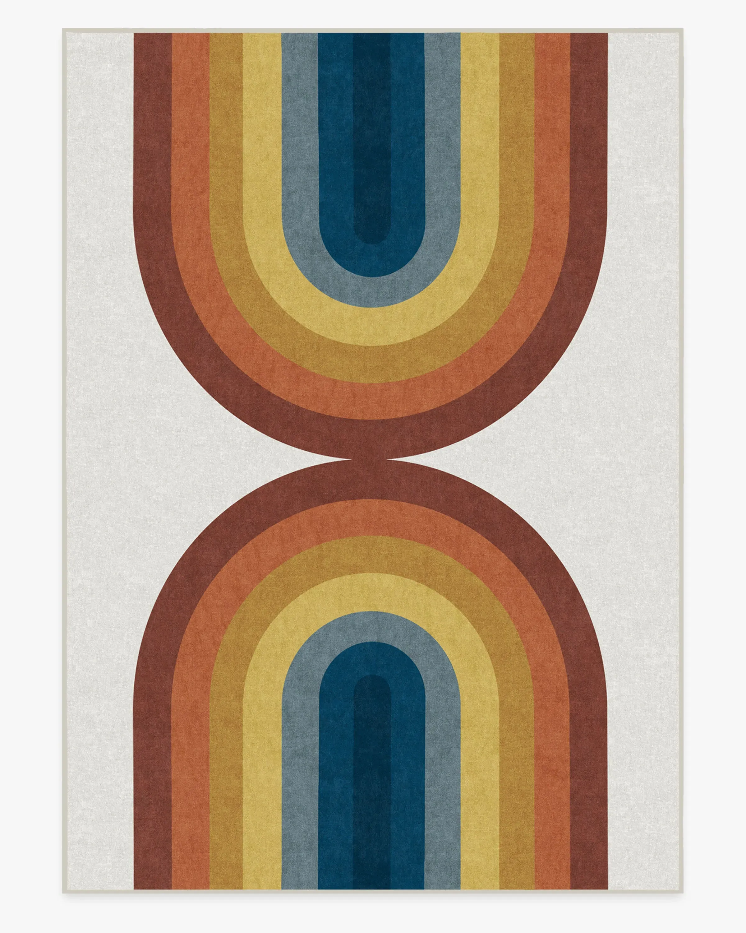 Area Rug Machine Washable - Rainbow