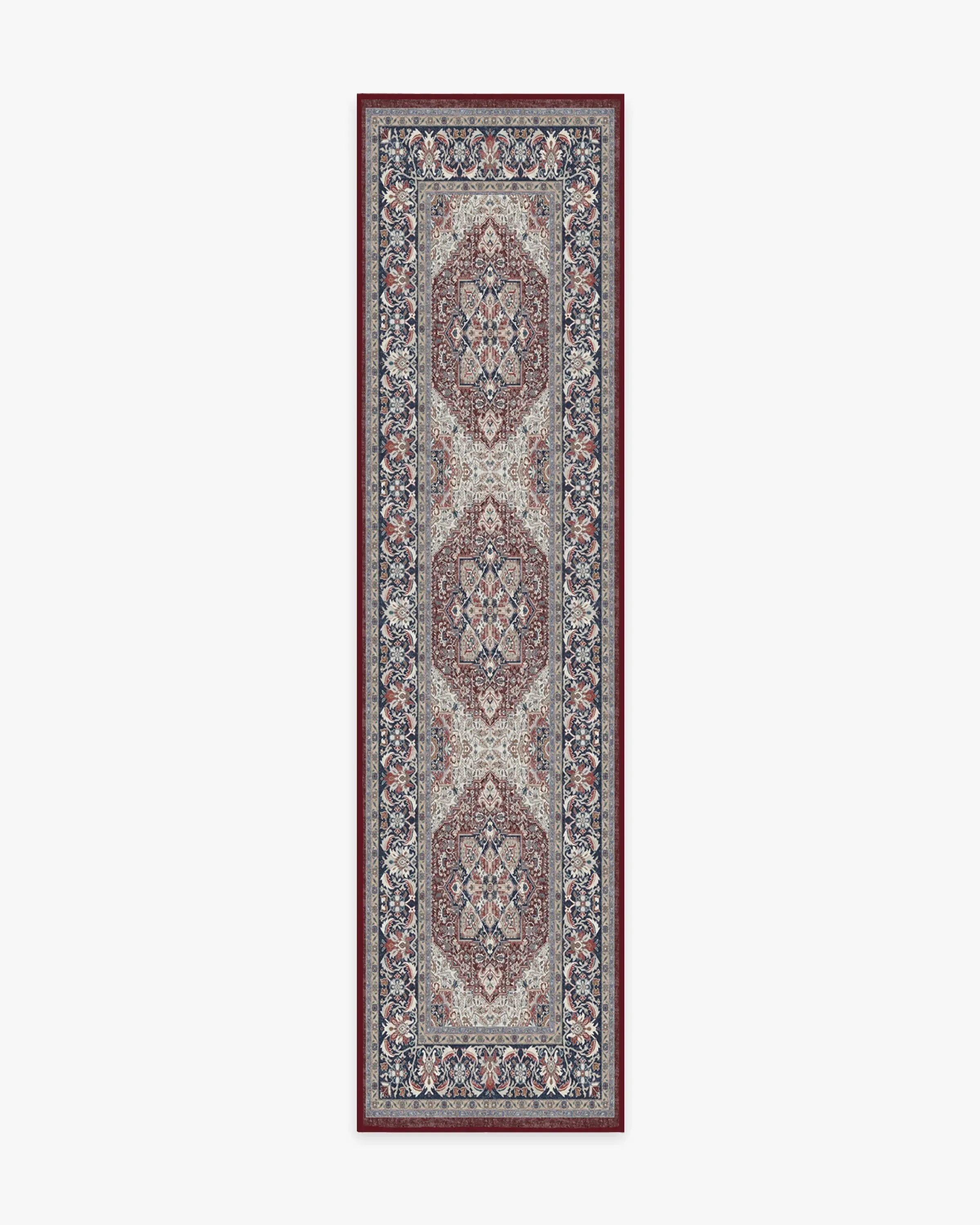 Area Rug Machine Washable - Red