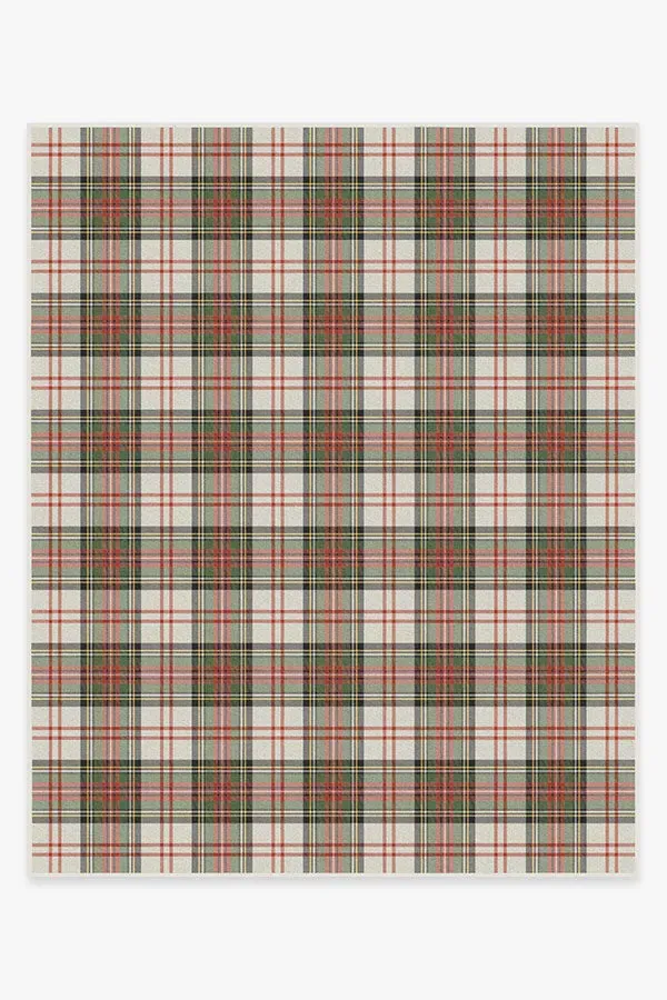 Area Rug Machine Washable - Red, Chenille