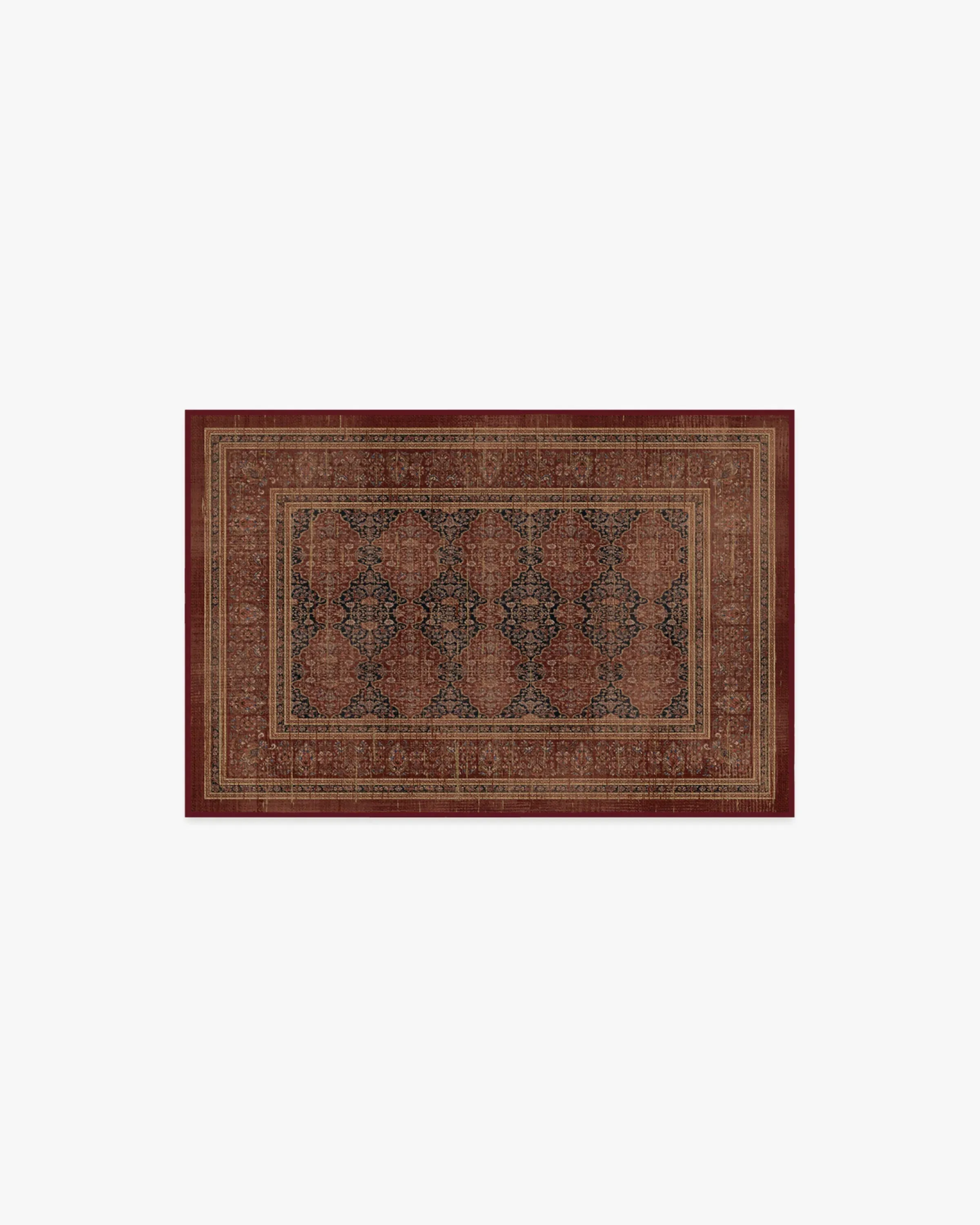 Area Rug Machine Washable - Red image
