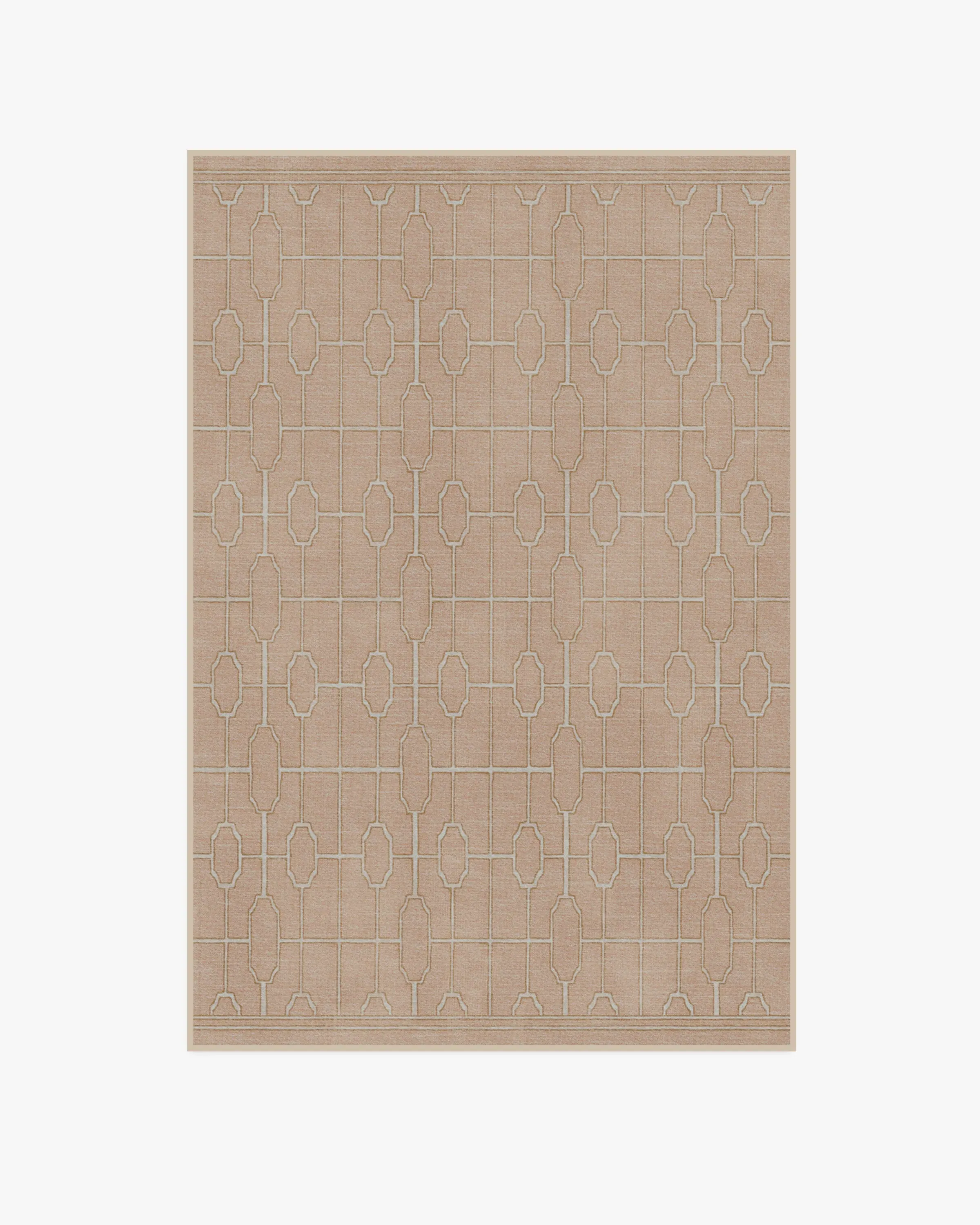 Area Rug Machine Washable - Rose Gold