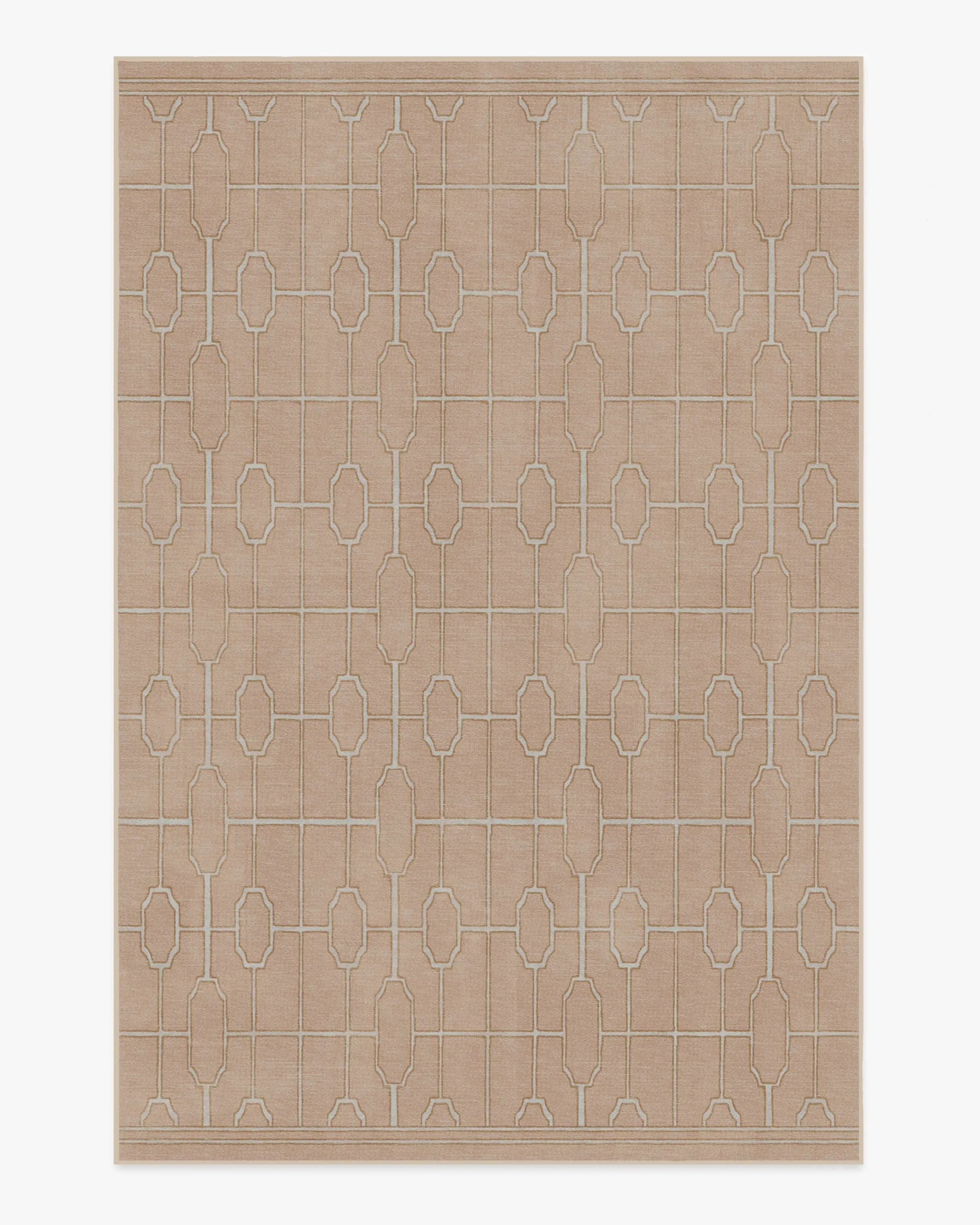 Area Rug Machine Washable - Rose Gold