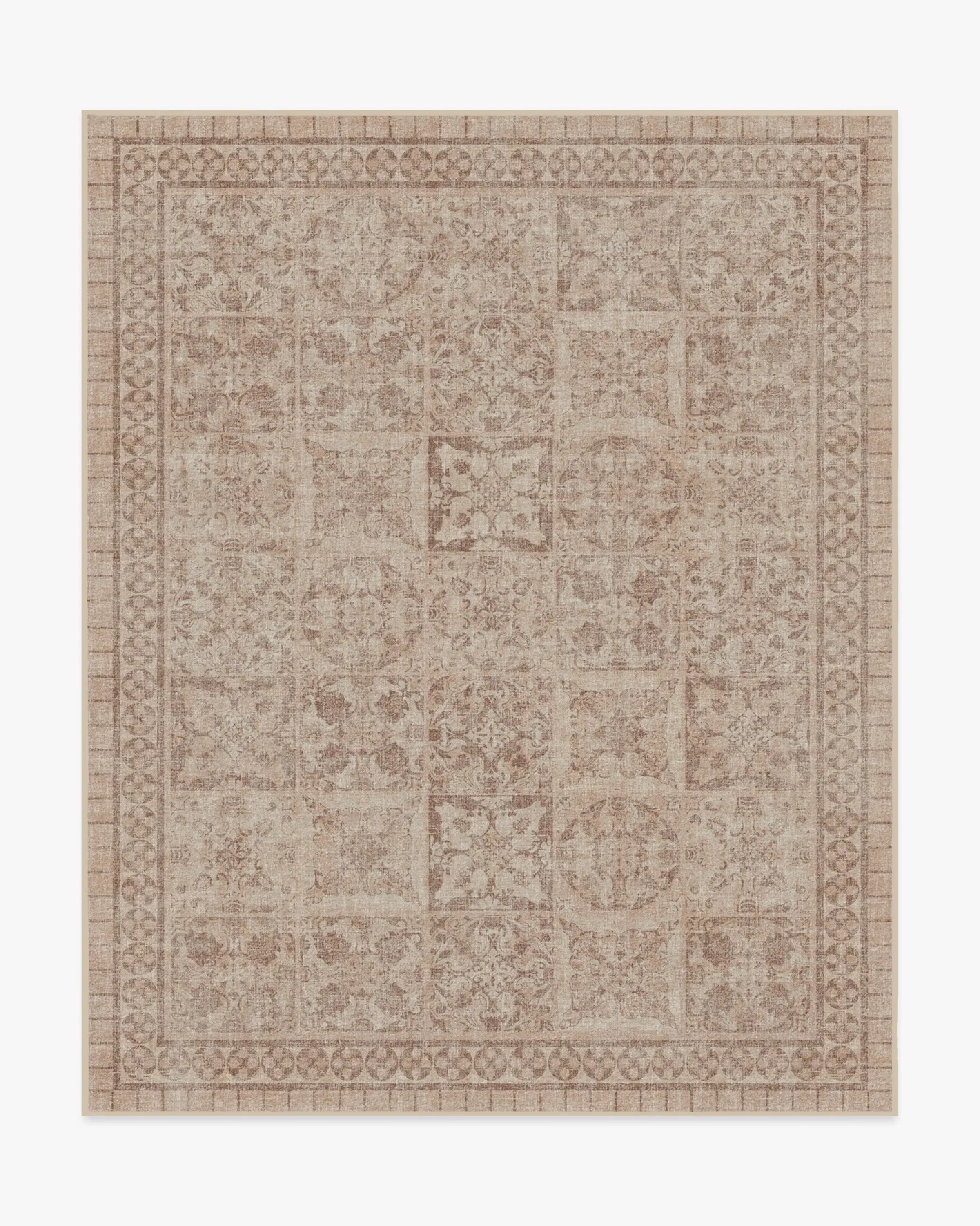 Area Rug Machine Washable - Rose Gold