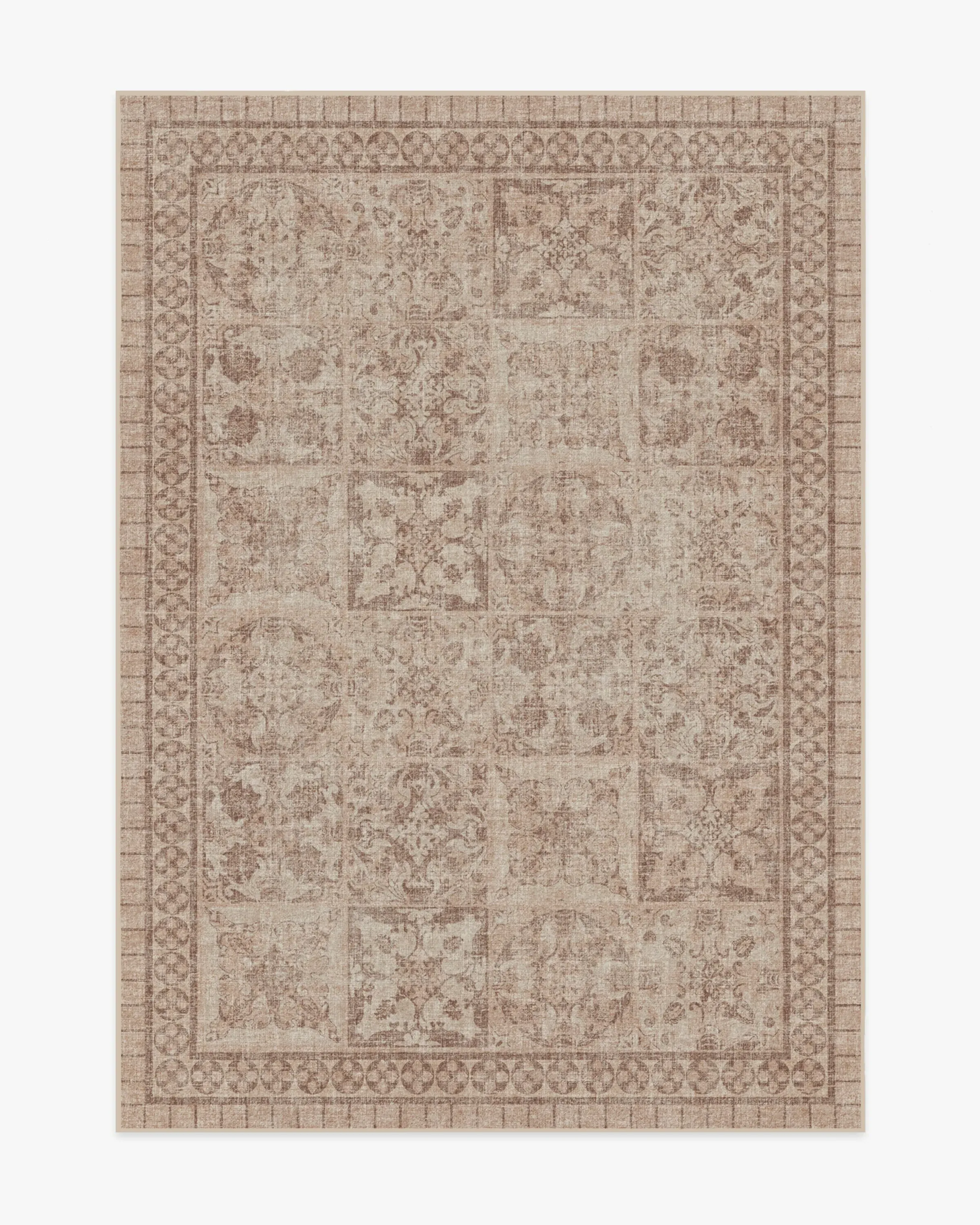 Area Rug Machine Washable - Rose Gold