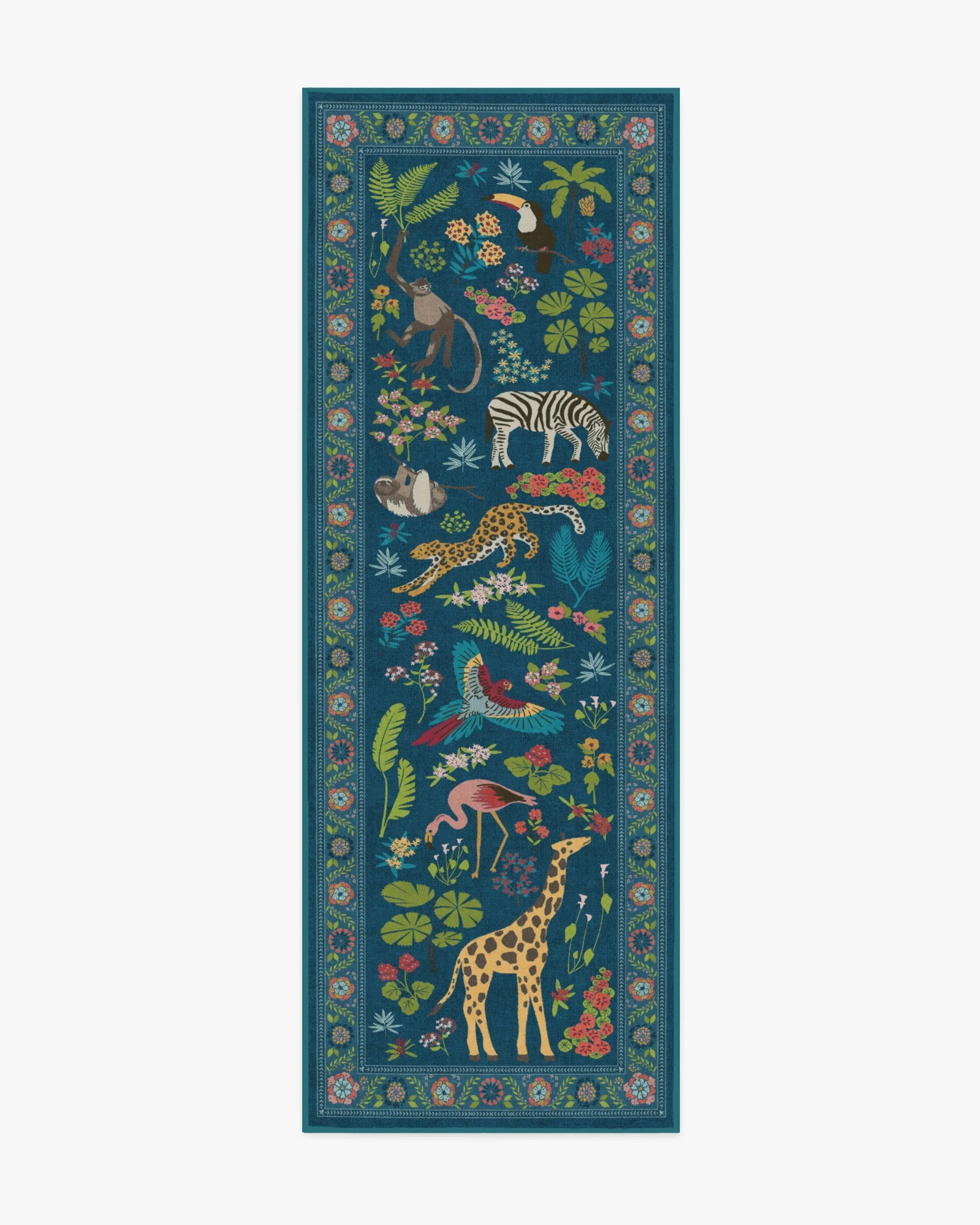 Area Rug Machine Washable - Royal Blue