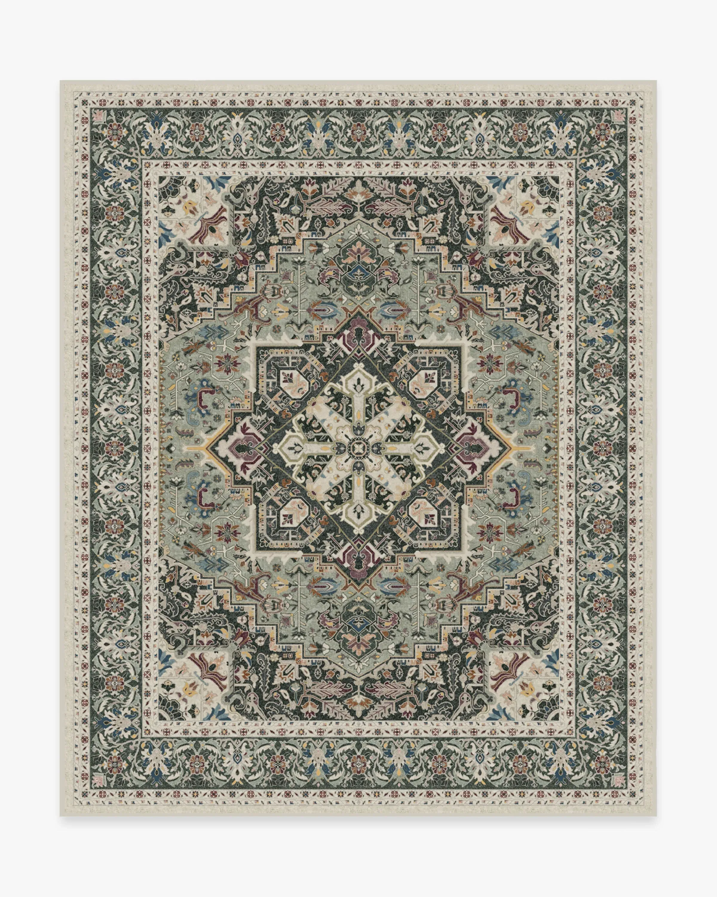 Area Rug Machine Washable - Sage, Chenille