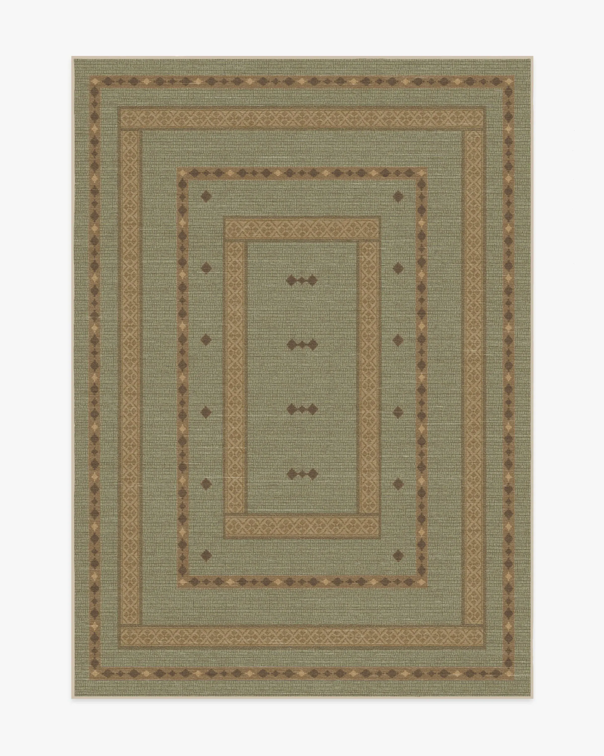 Area Rug Machine Washable - Sage Green