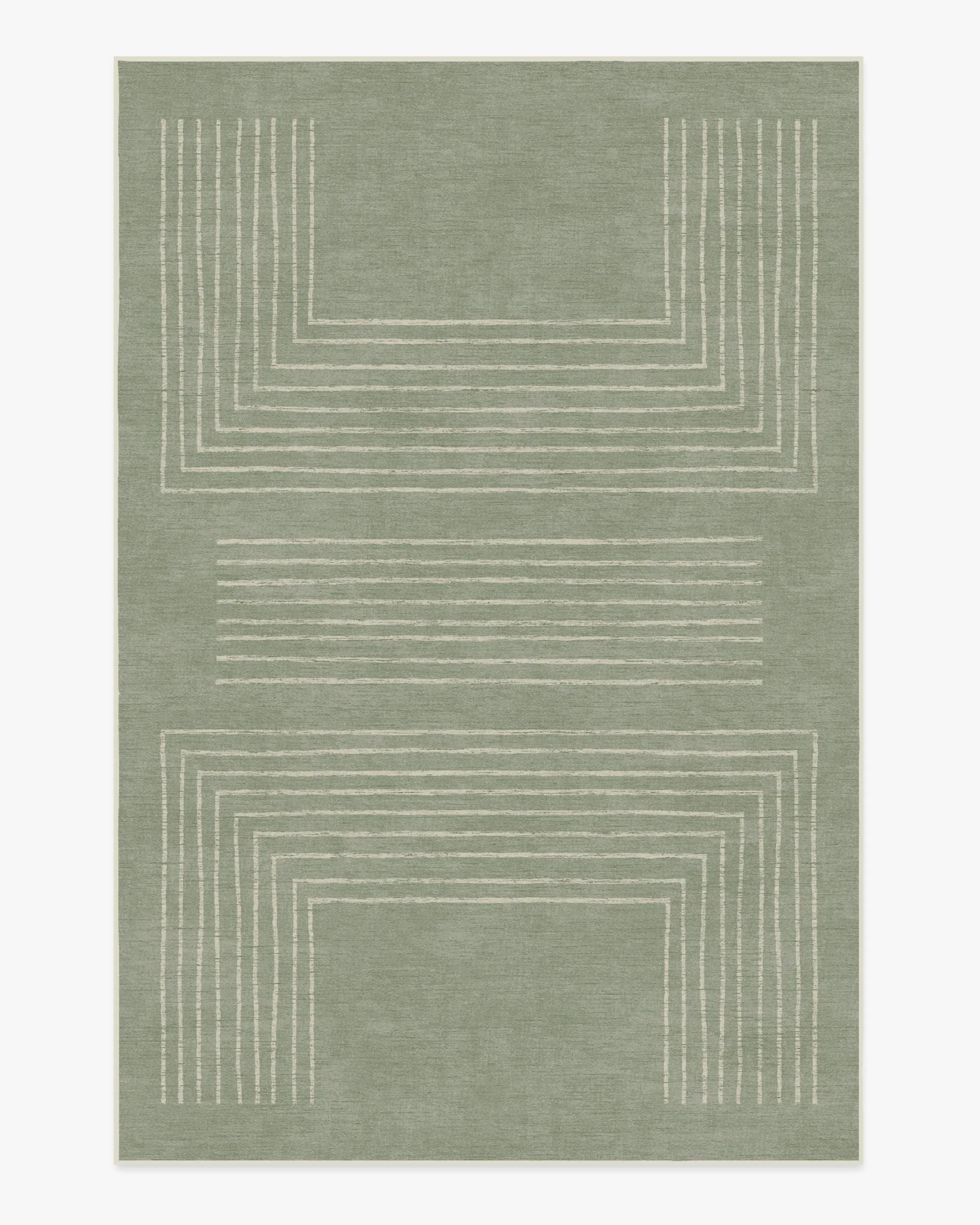 Area Rug Machine Washable - Sage Green