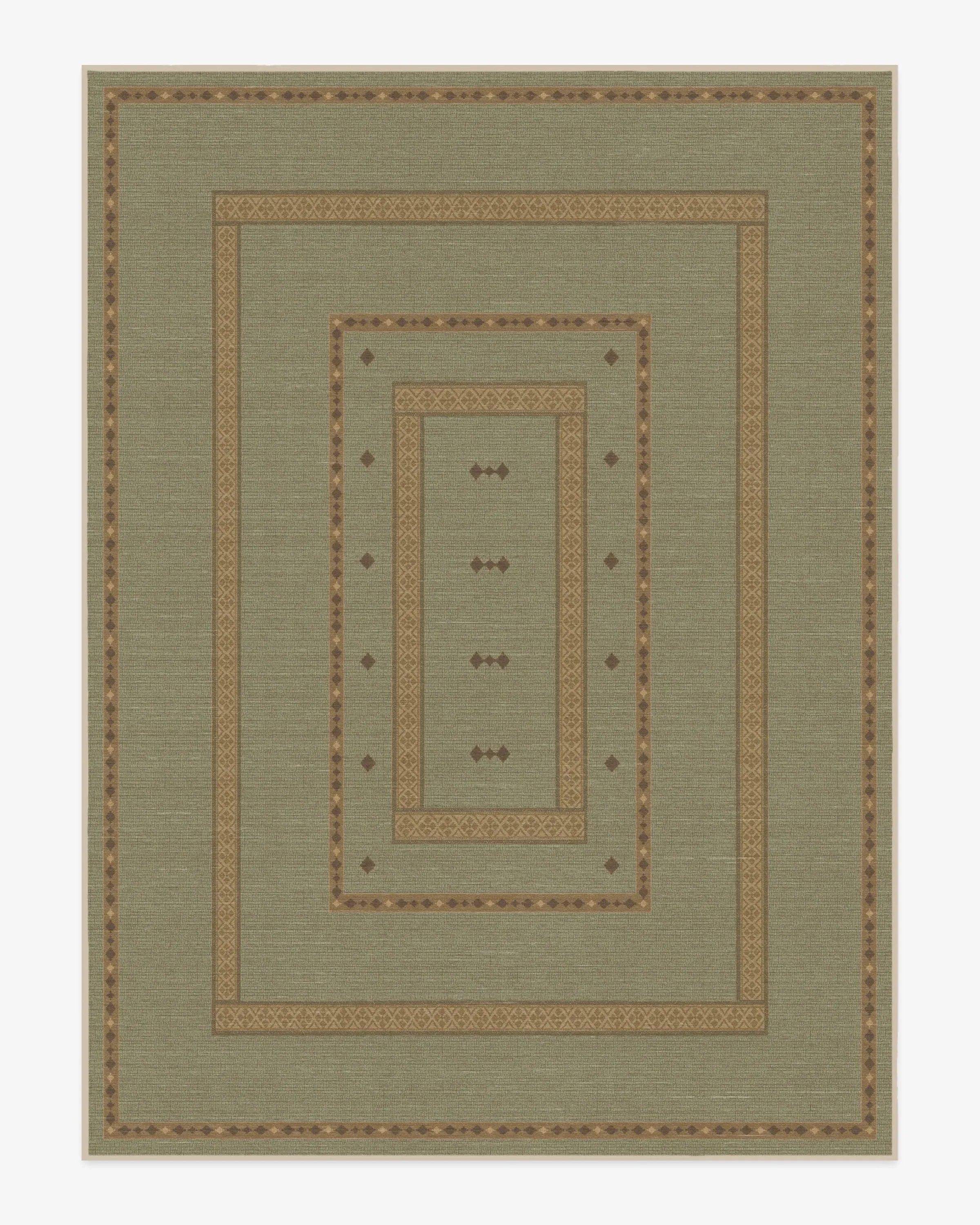 Area Rug Machine Washable - Sage Green