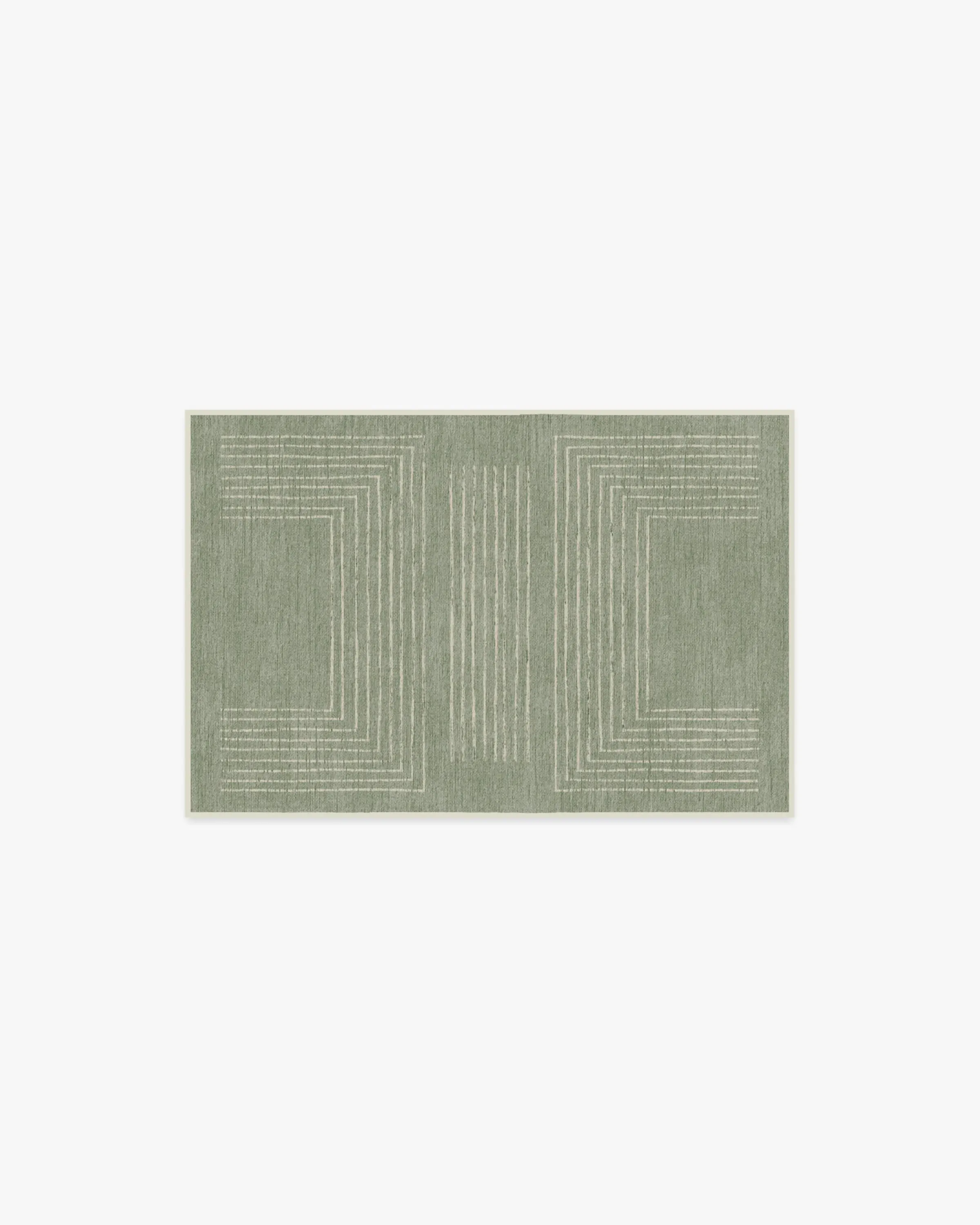 Area Rug Machine Washable - Sage Green image