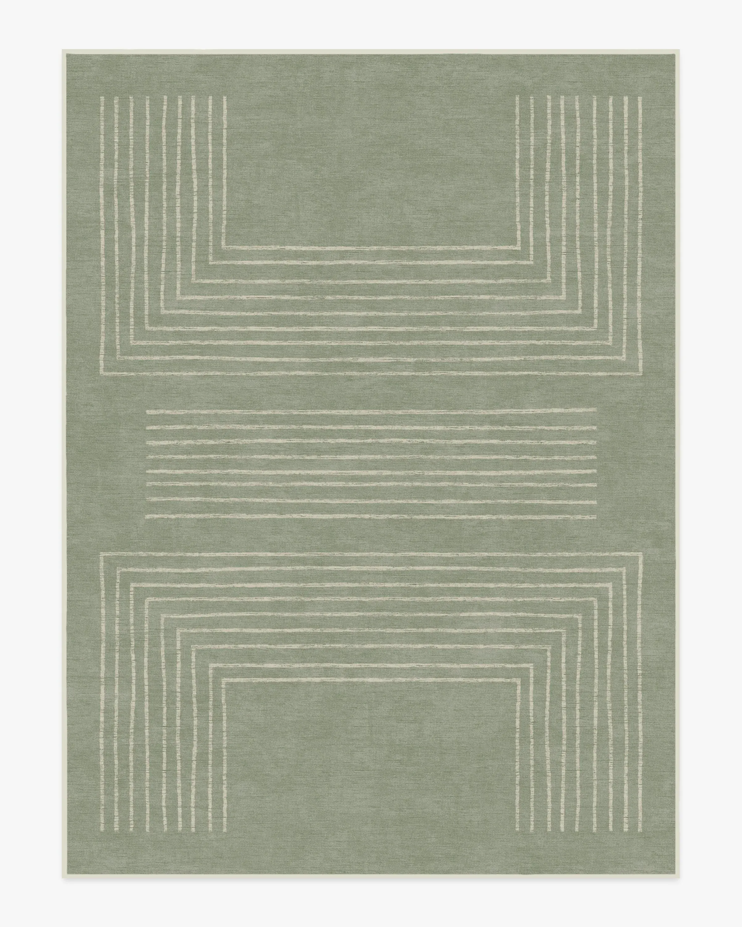 Area Rug Machine Washable - Sage Green