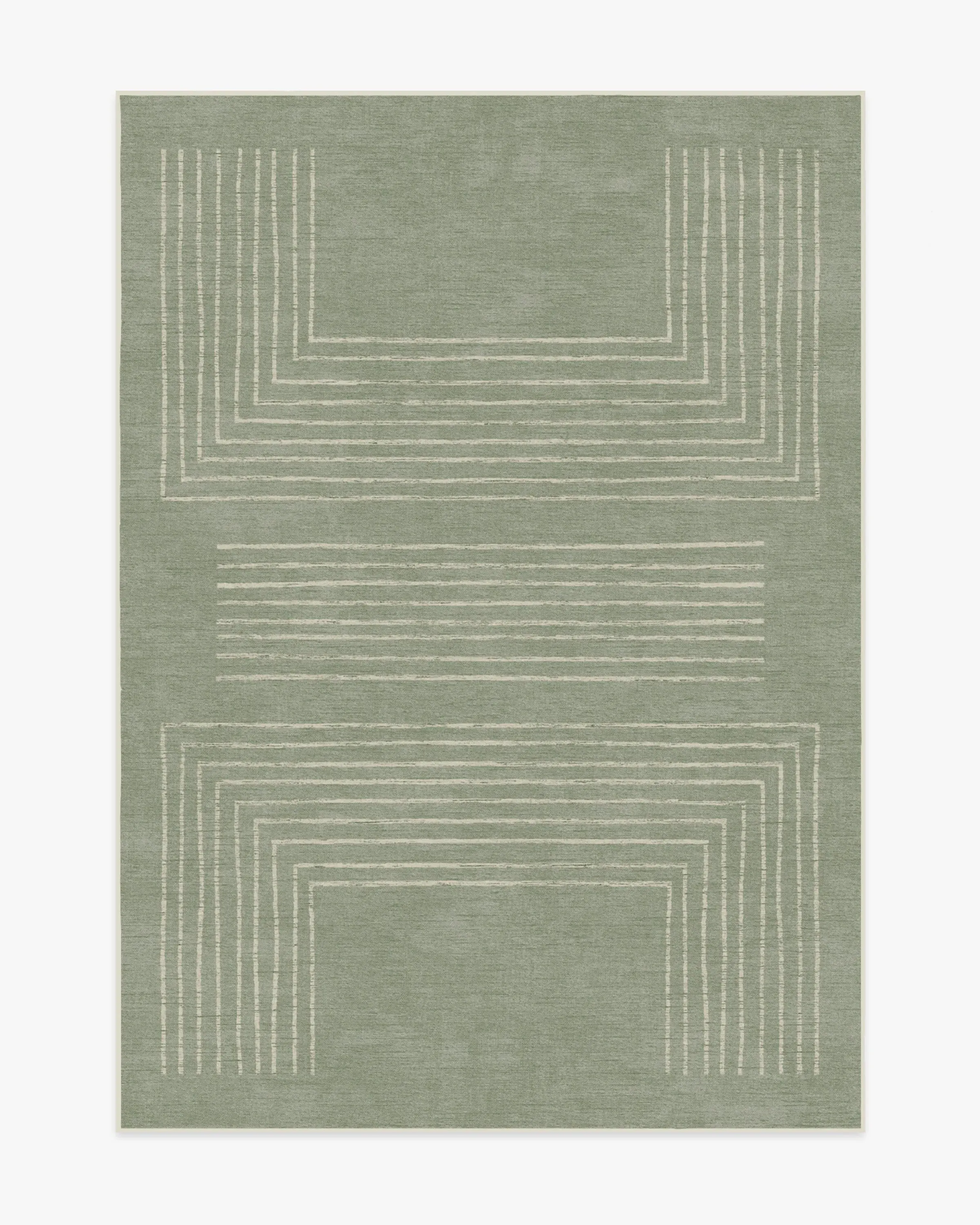 Area Rug Machine Washable - Sage Green