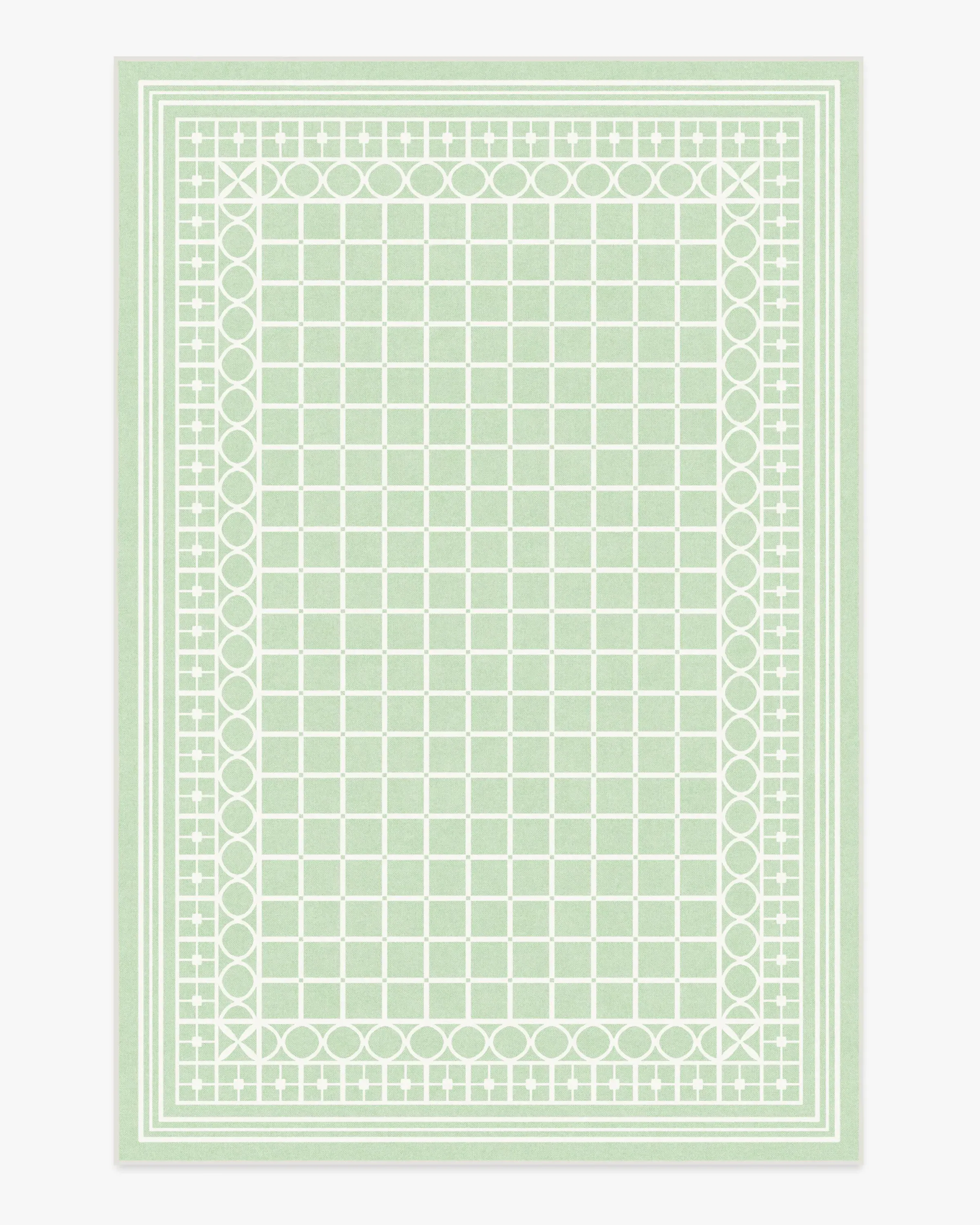 Area Rug Machine Washable - Sage Green