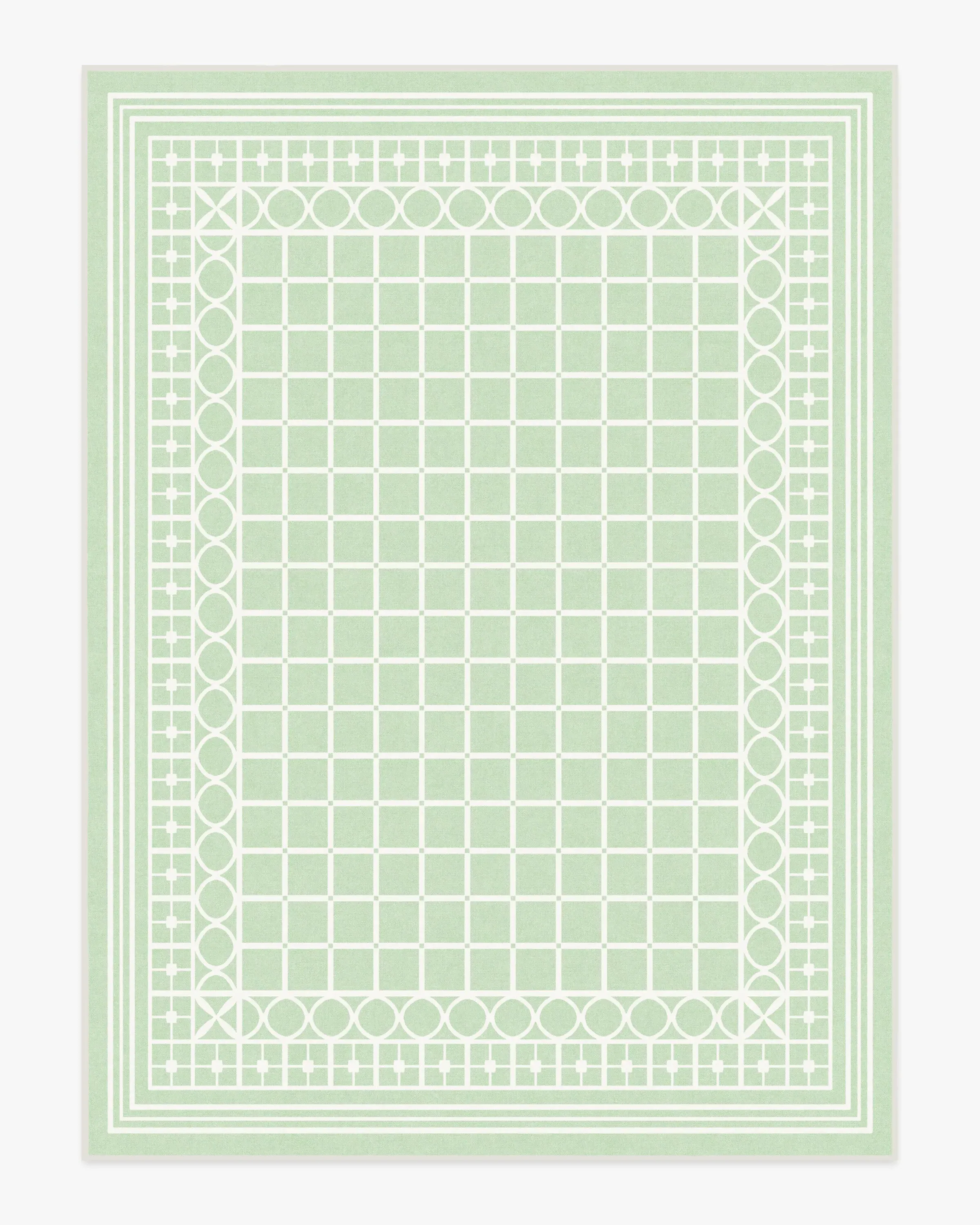 Area Rug Machine Washable - Sage Green
