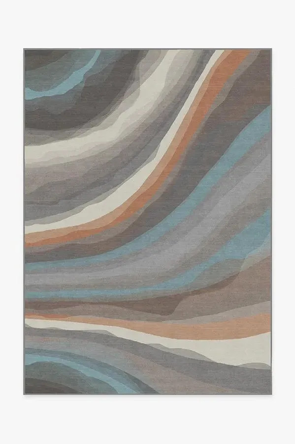 Area Rug Machine Washable - Sandstone Flatwoven