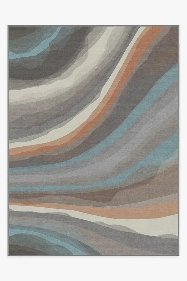 Area Rug Machine Washable - Sandstone Flatwoven