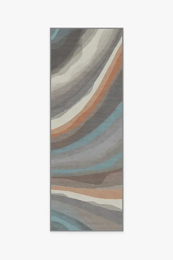 Area Rug Machine Washable - Sandstone Flatwoven