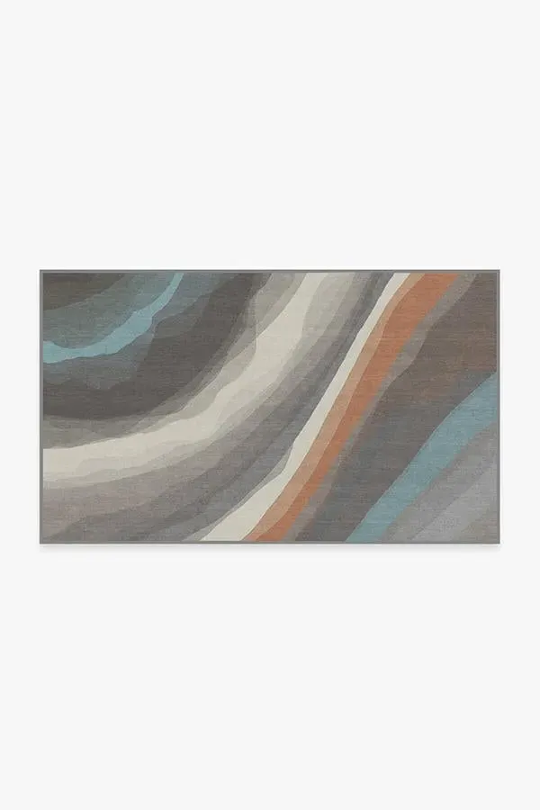 Area Rug Machine Washable - Sandstone Flatwoven