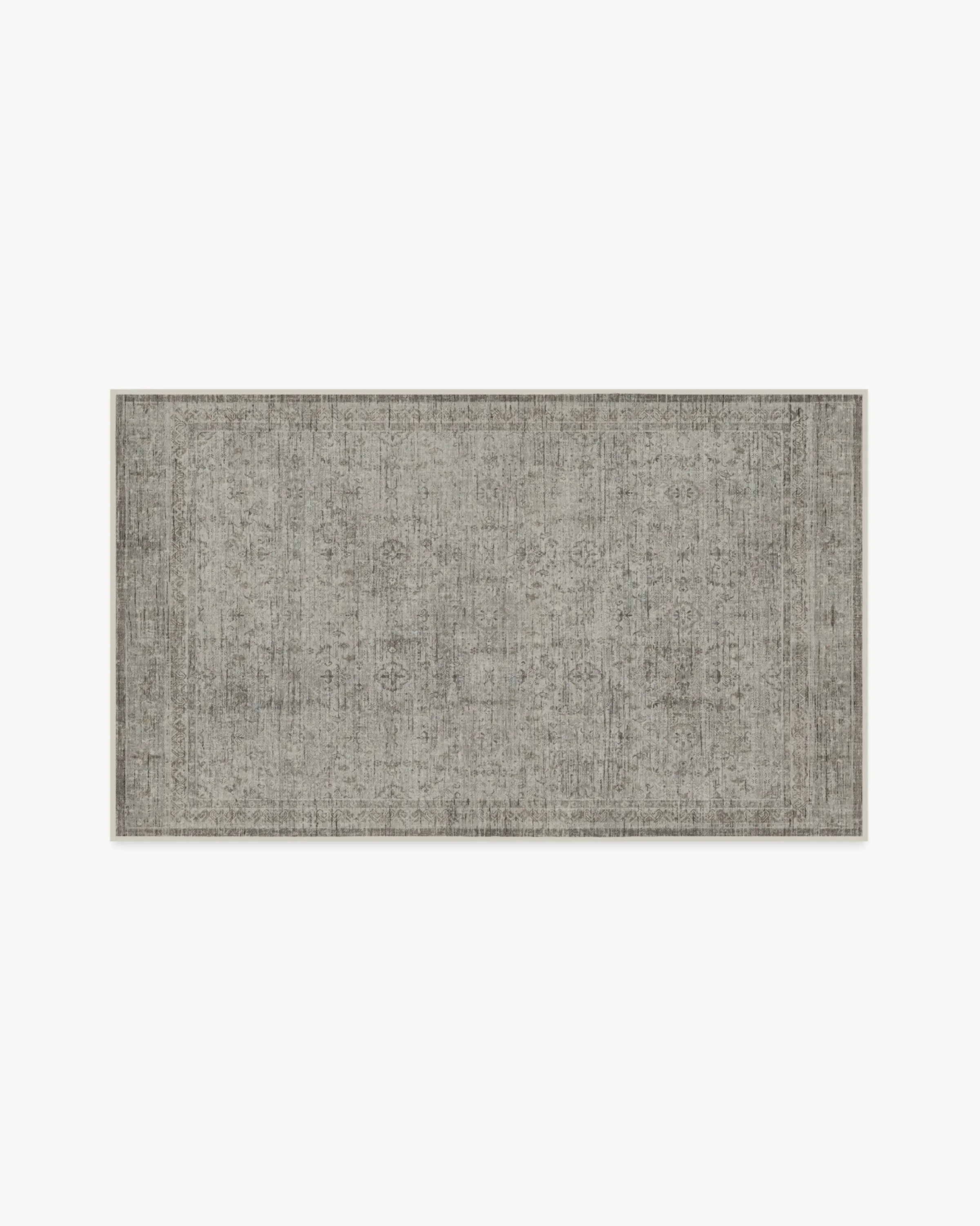 Area Rug Machine Washable - Stone Grey
