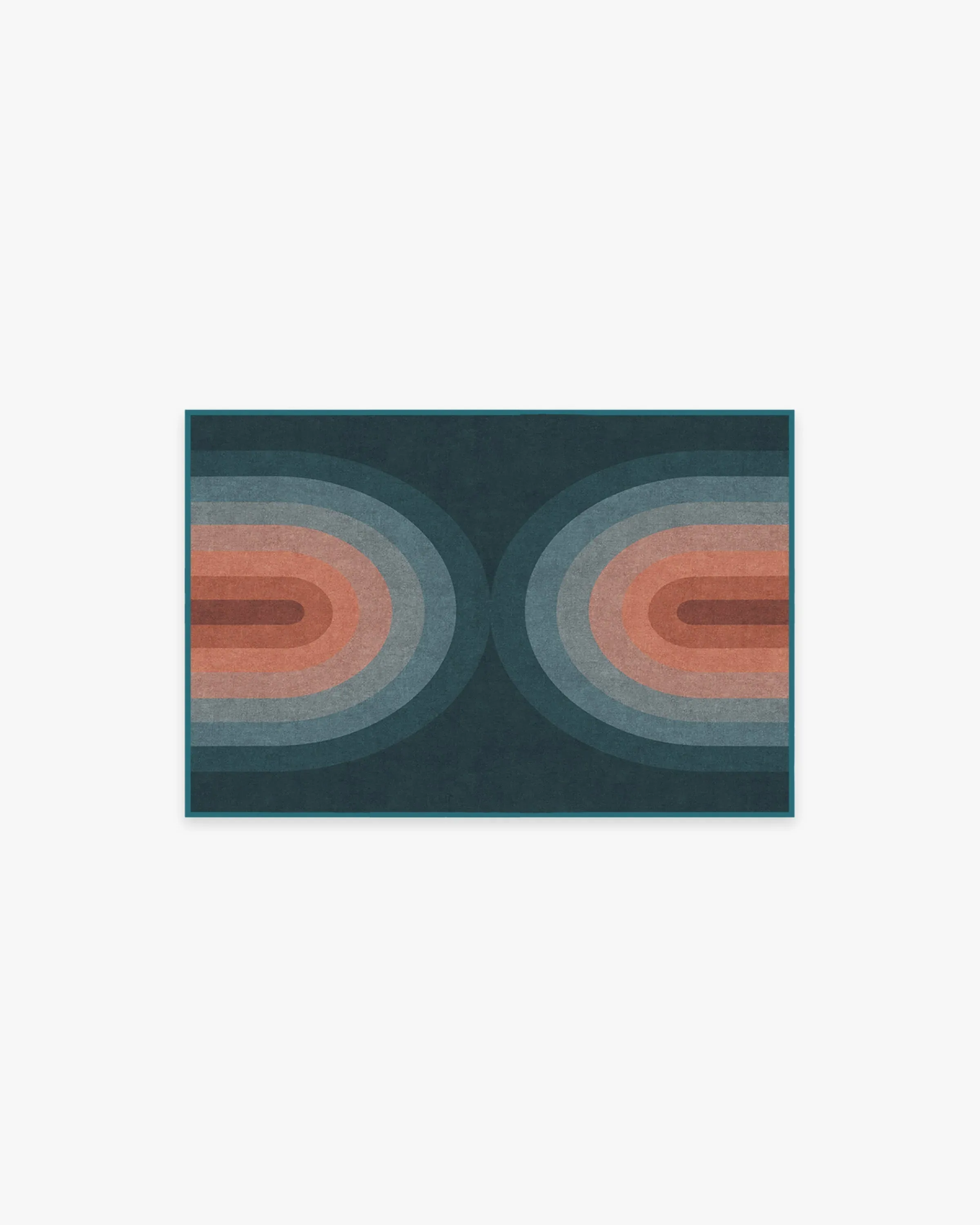 Area Rug Machine Washable - Teal image