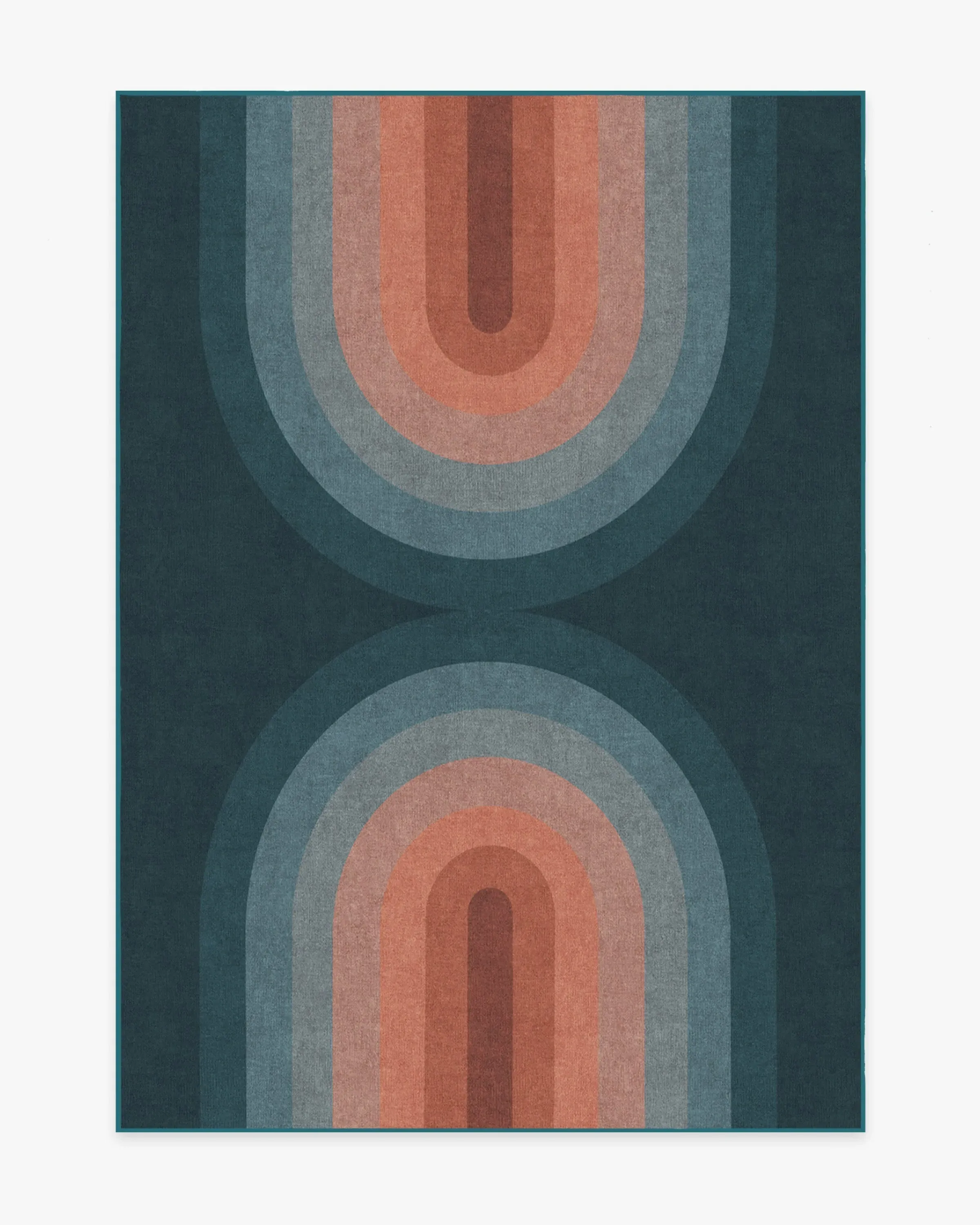 Area Rug Machine Washable - Teal