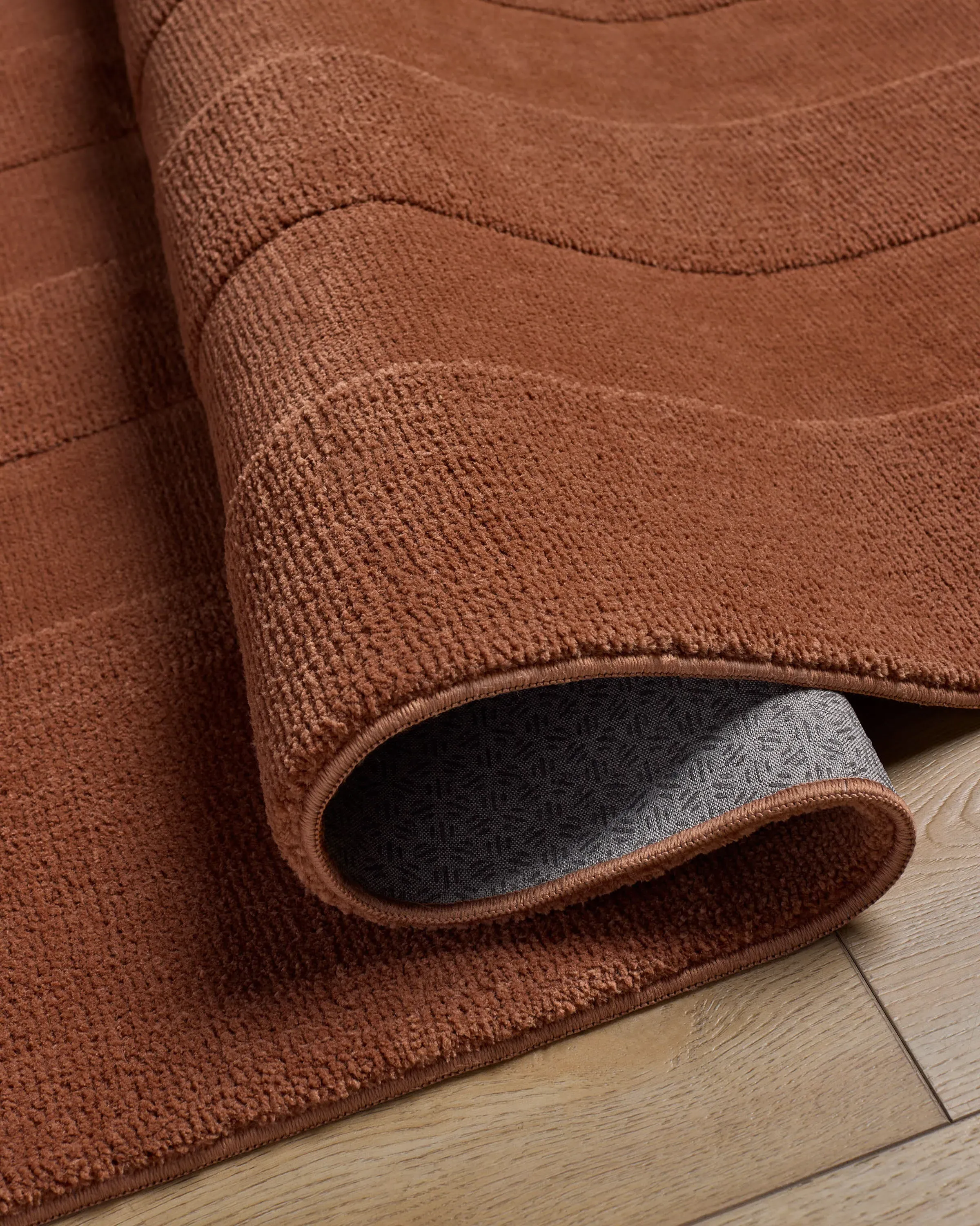 Area Rug Machine Washable - Terracotta