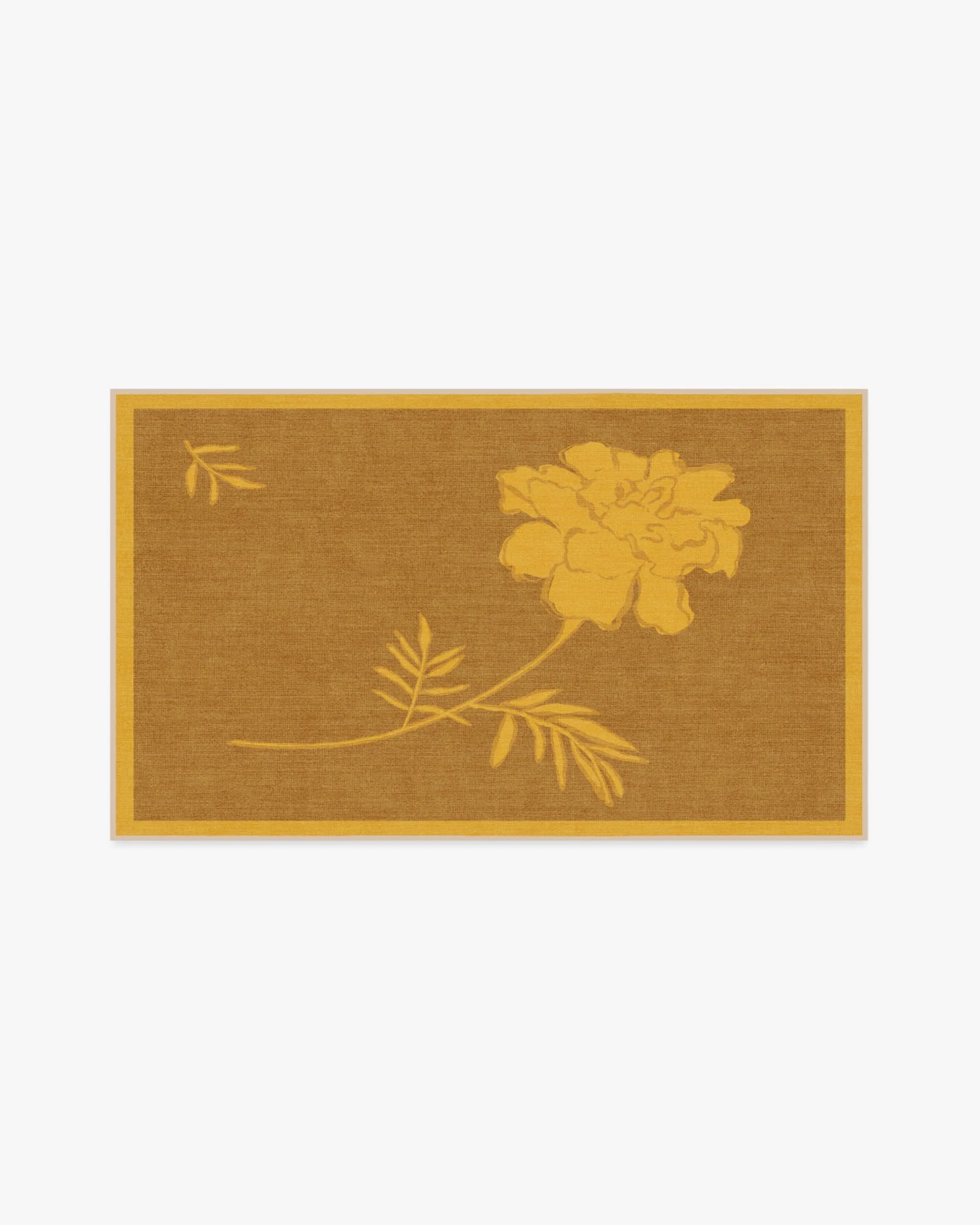 Area Rug Machine Washable - Yellow