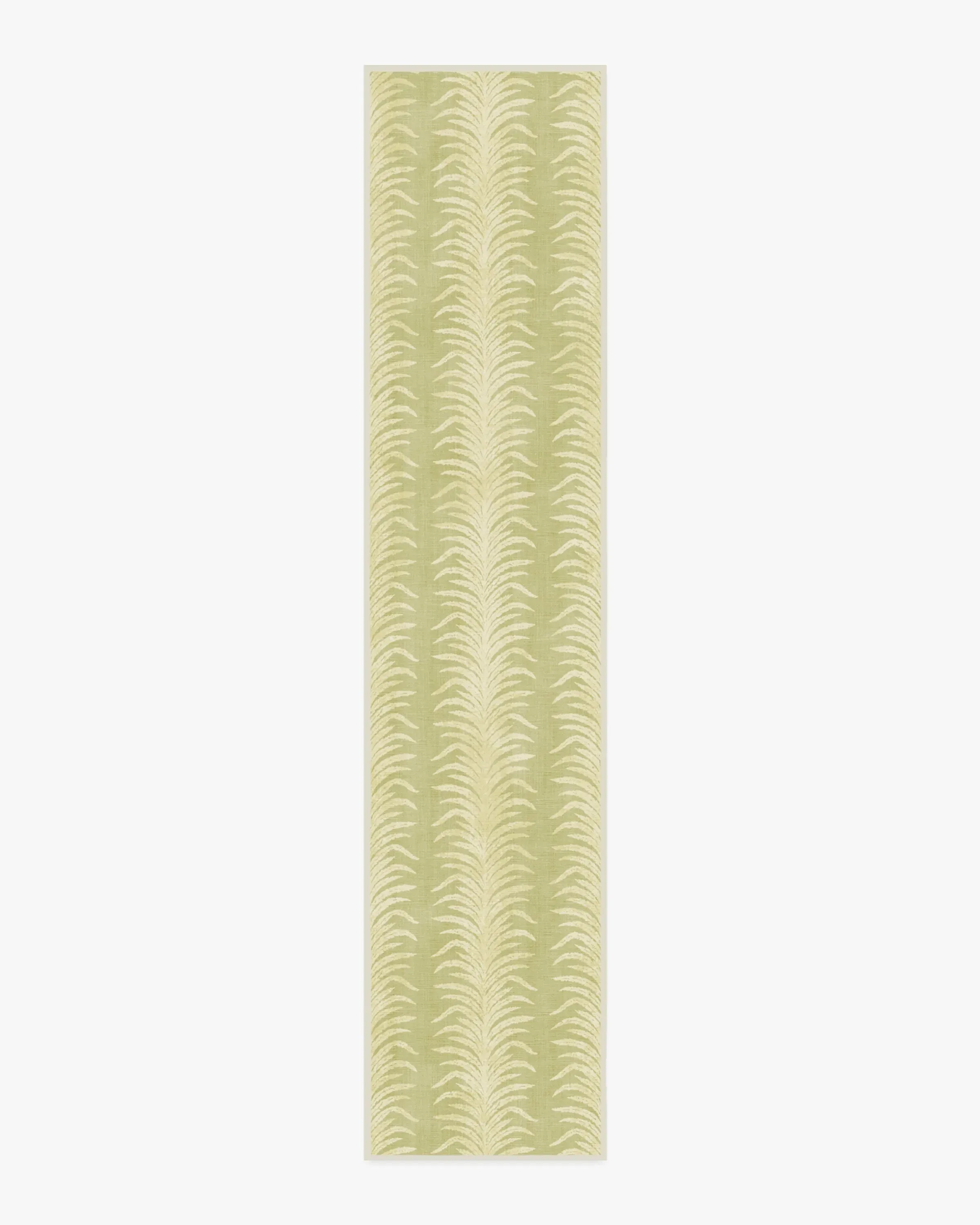 Area Rug with Tree Fern Pattern - Matcha Green