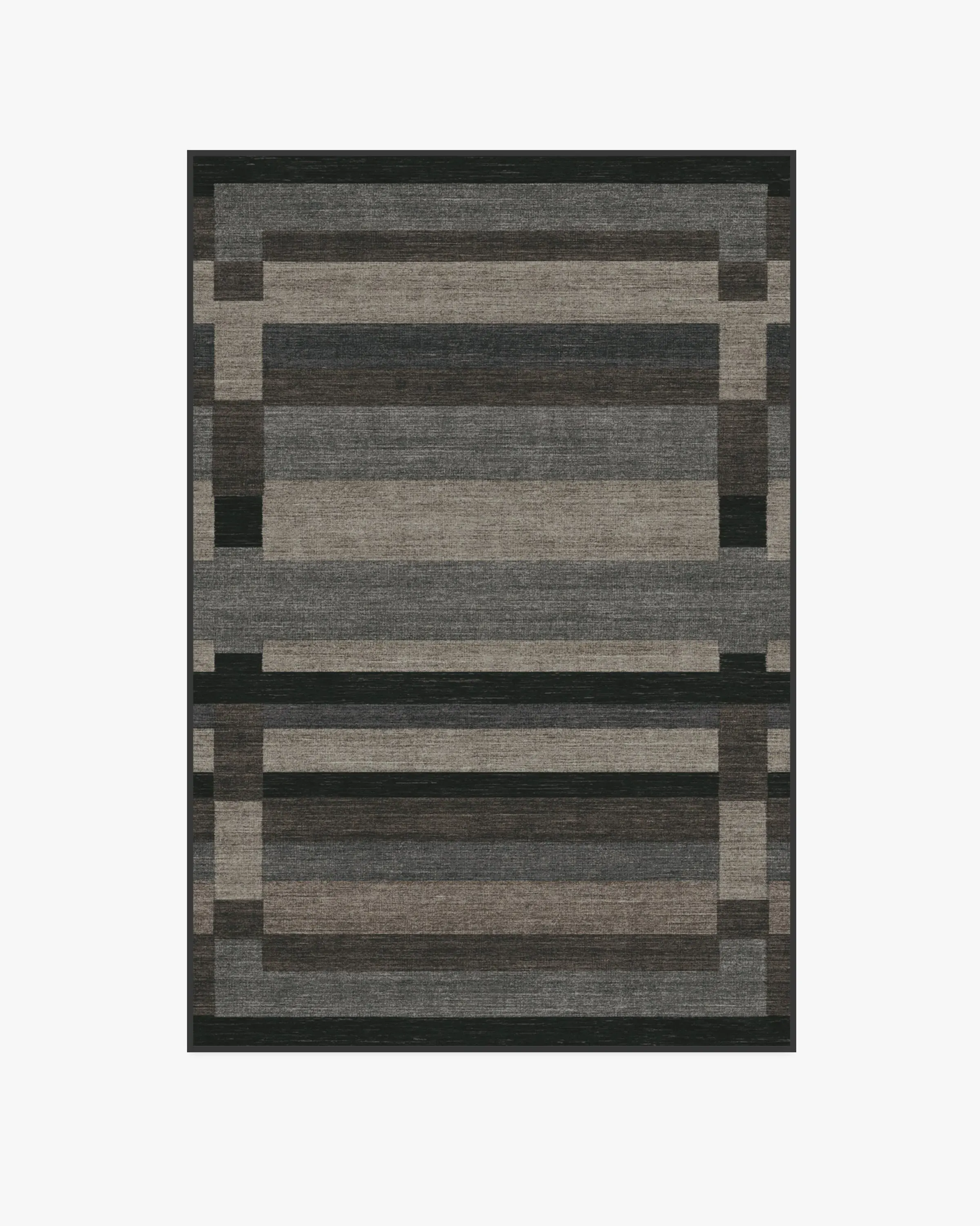 Compact Area Rug Machine Washable - Grey