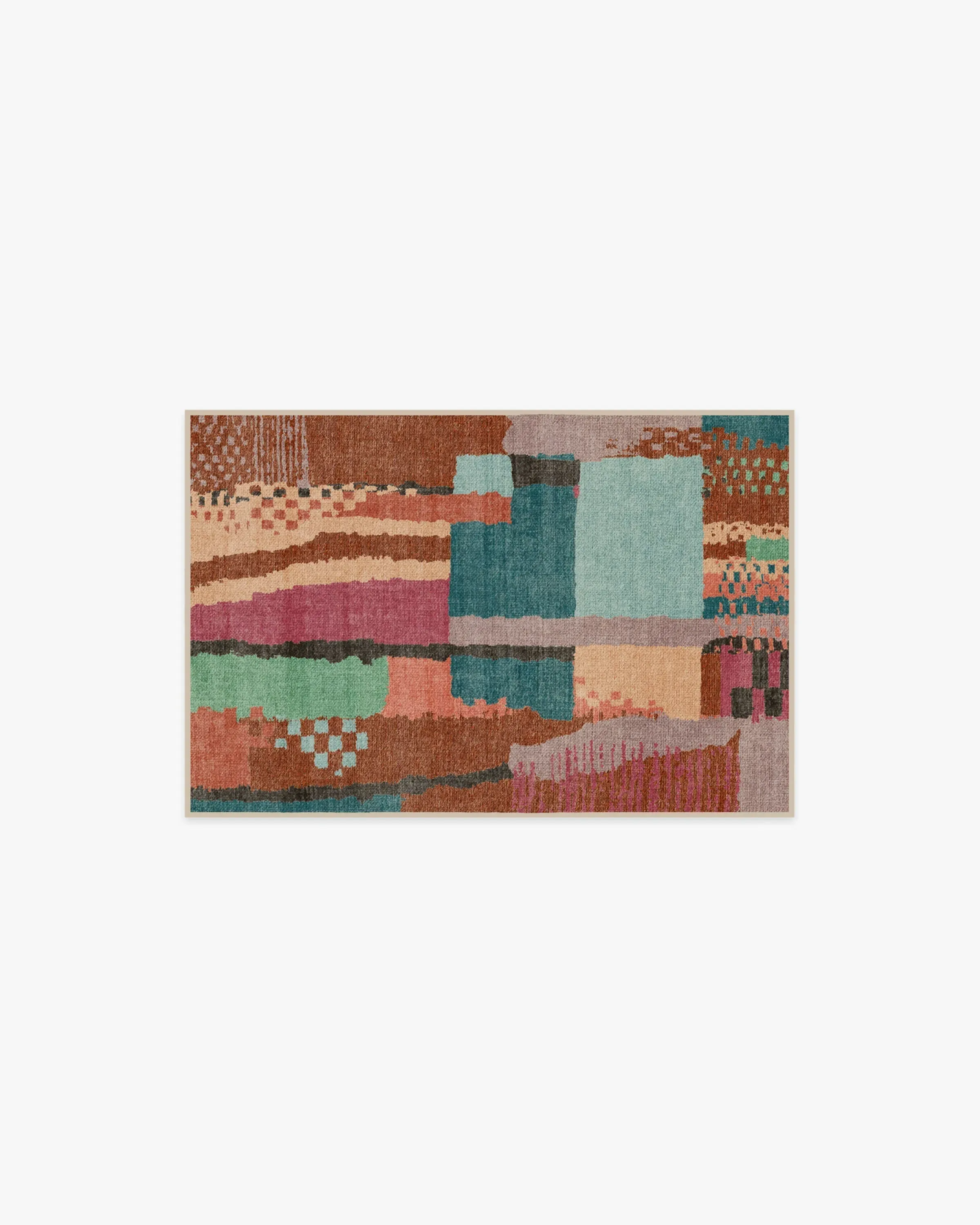 Compact Area Rug Machine Washable - Multicolour image