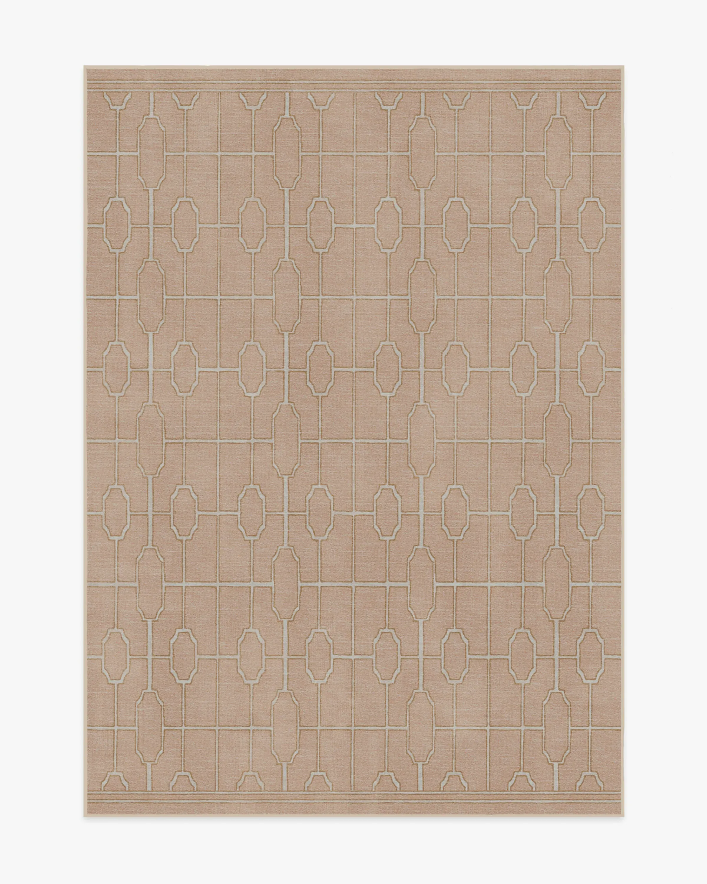 Compact Area Rug Machine Washable - Rose Gold