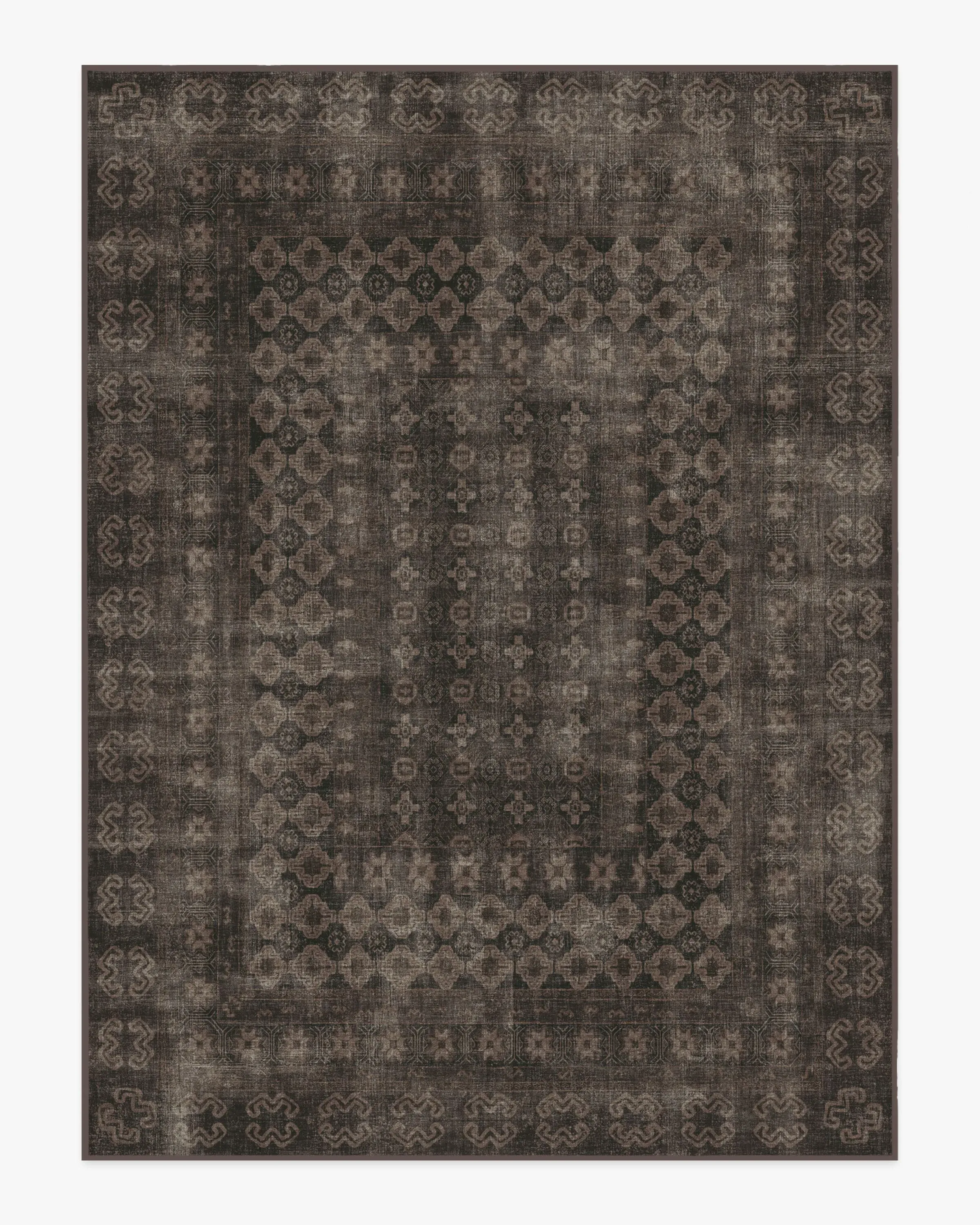 Extra Large Area Rug Machine Washable - Black