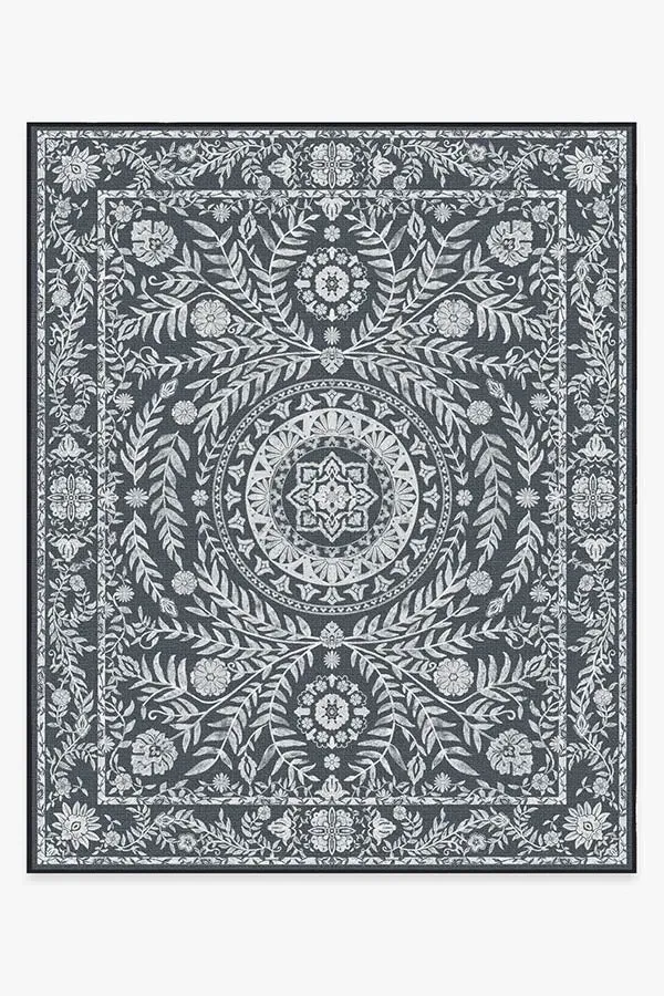 Extra Large Area Rug Machine Washable - Black