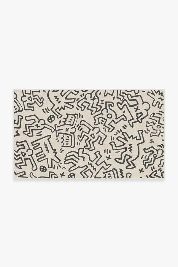 Extra Large Area Rug Machine Washable - Black
