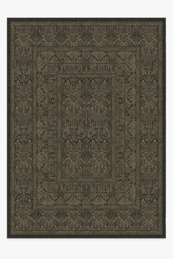 Extra Large Area Rug Machine Washable - Black