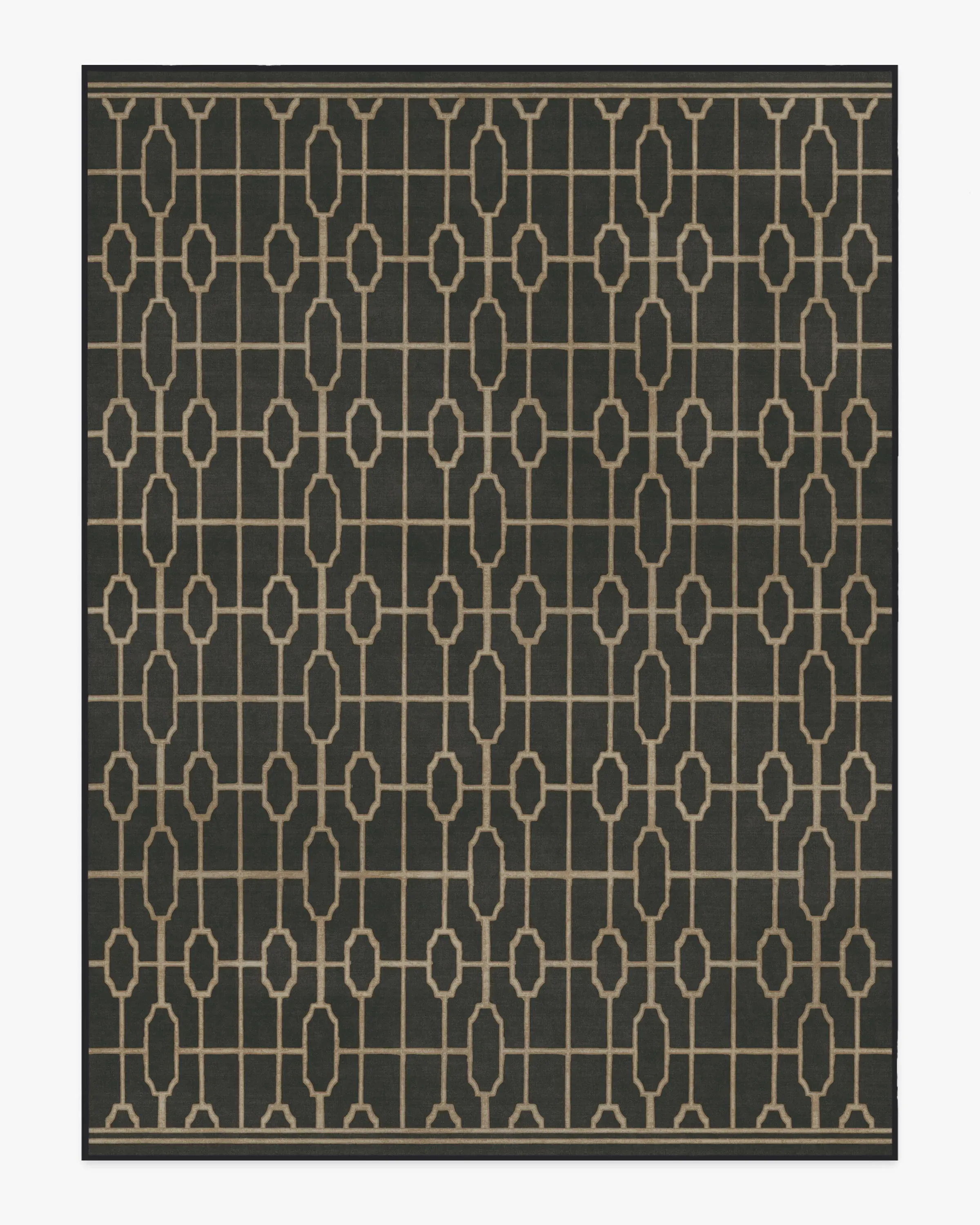 Extra Large Area Rug Machine Washable - Black