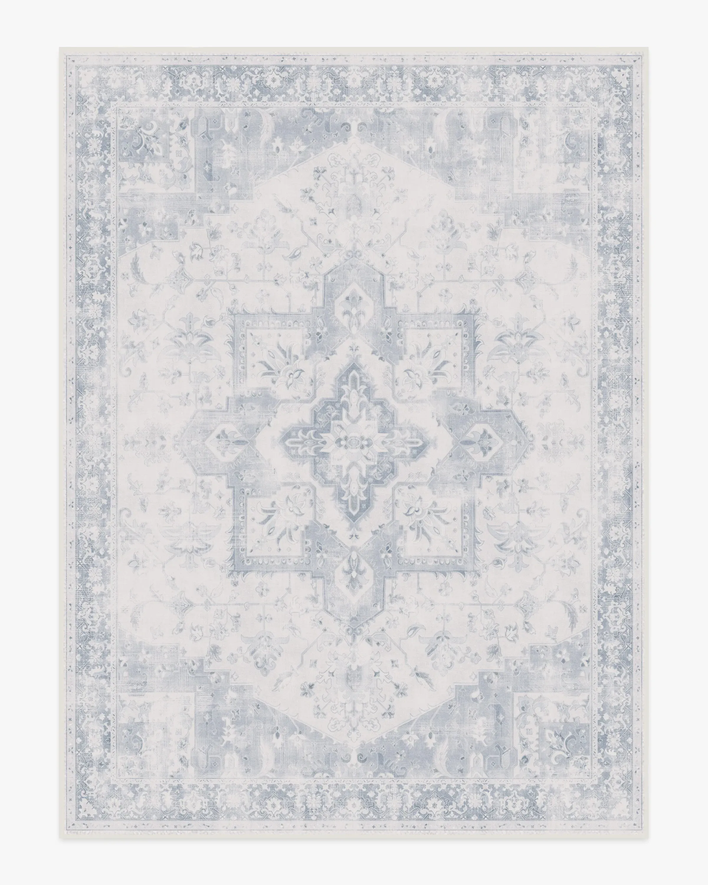 Extra Large Area Rug Machine Washable - Blue, Chenille